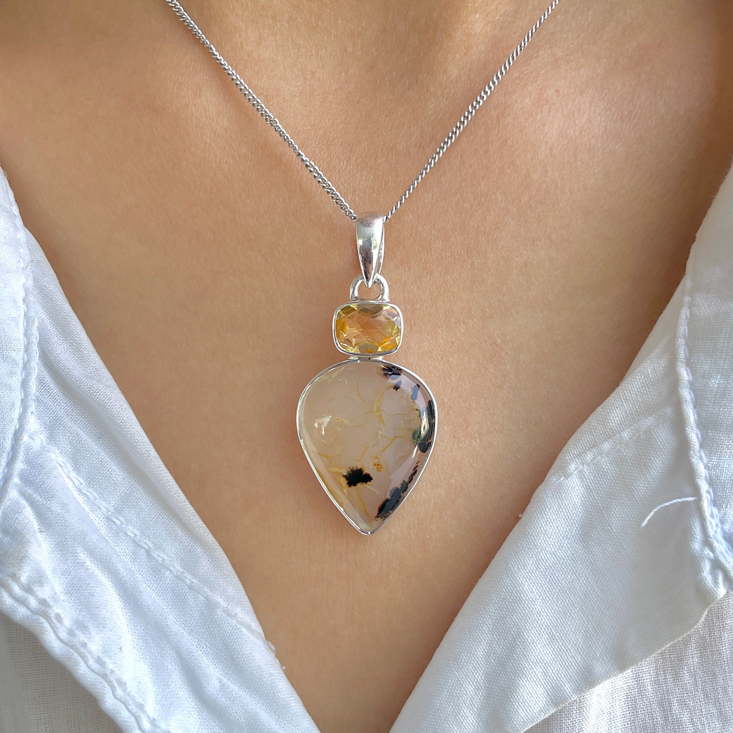 Montana Agate Pendant-(MTA-P-33.)