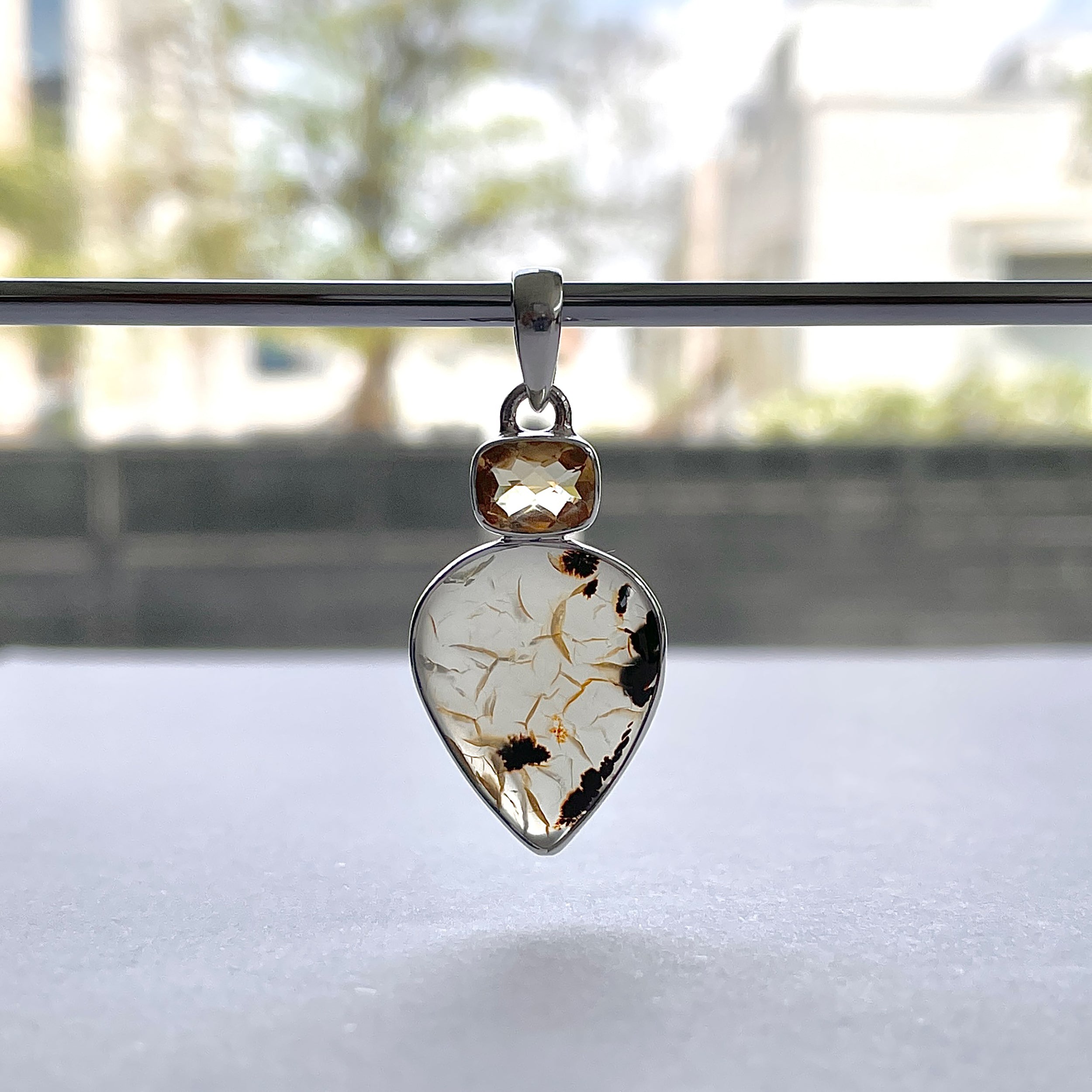 Montana Agate Pendant-(MTA-P-33.)