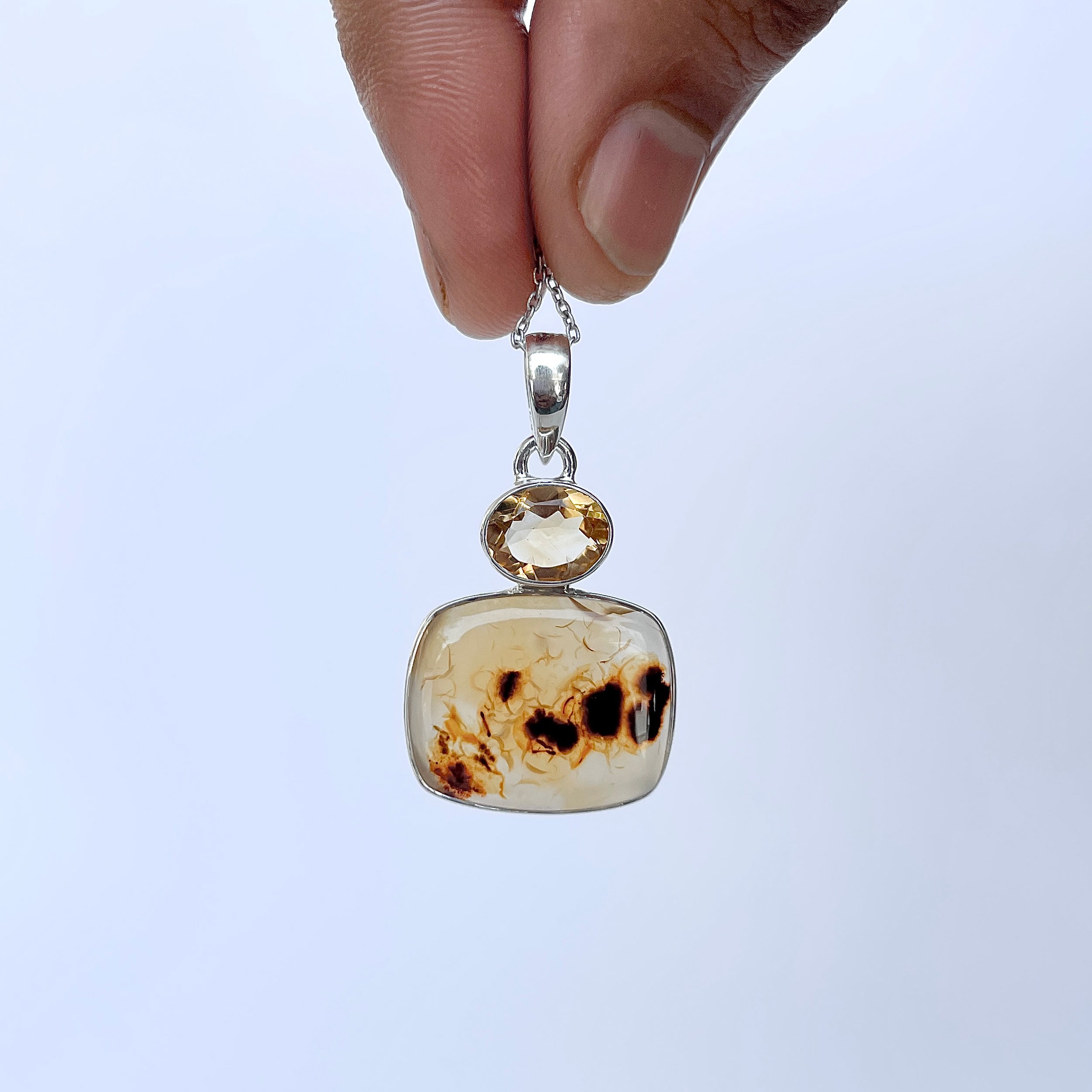 Montana Agate Pendant-(MTA-P-34.)