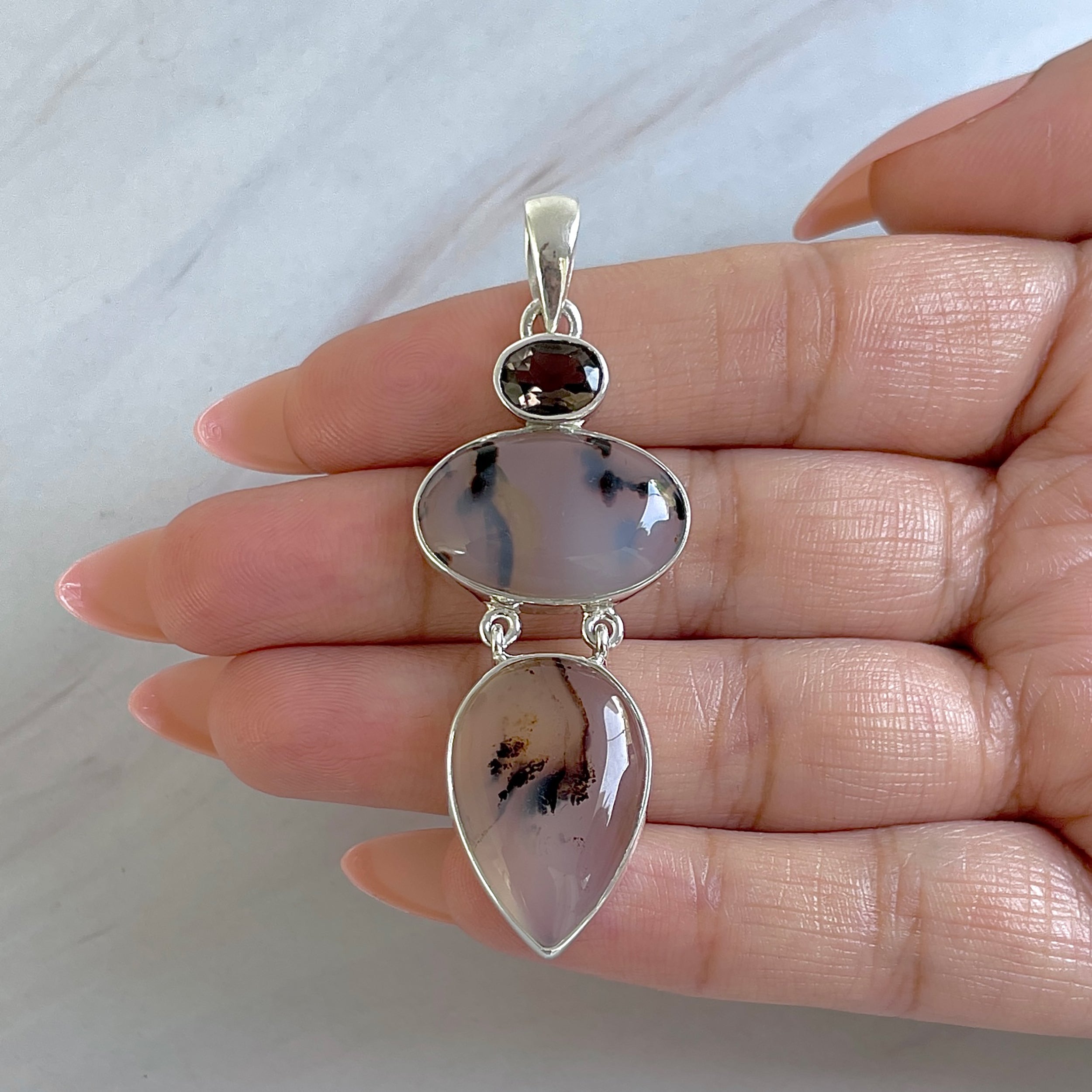 Montana Agate Pendant-(MTA-P-35.)