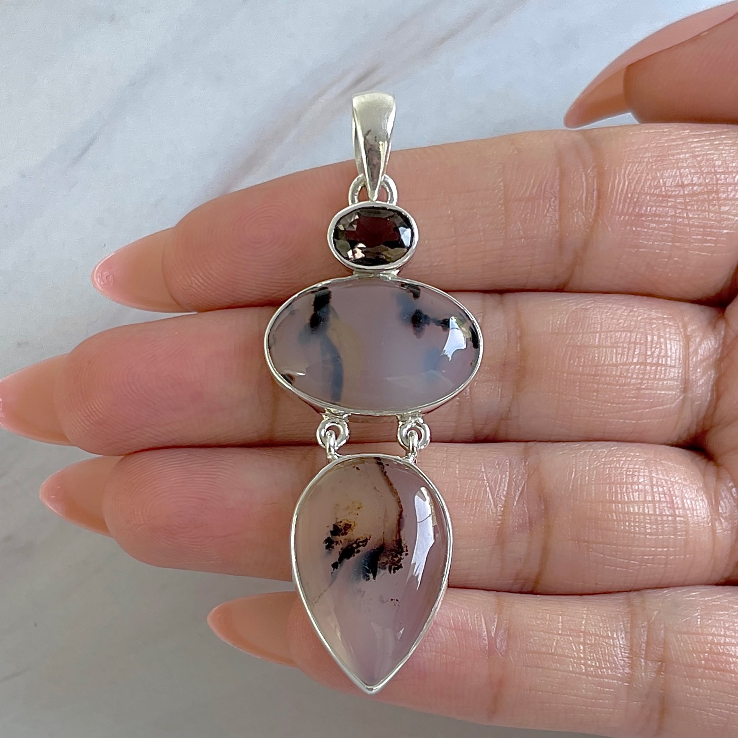 Montana Agate Pendant-(MTA-P-35.)