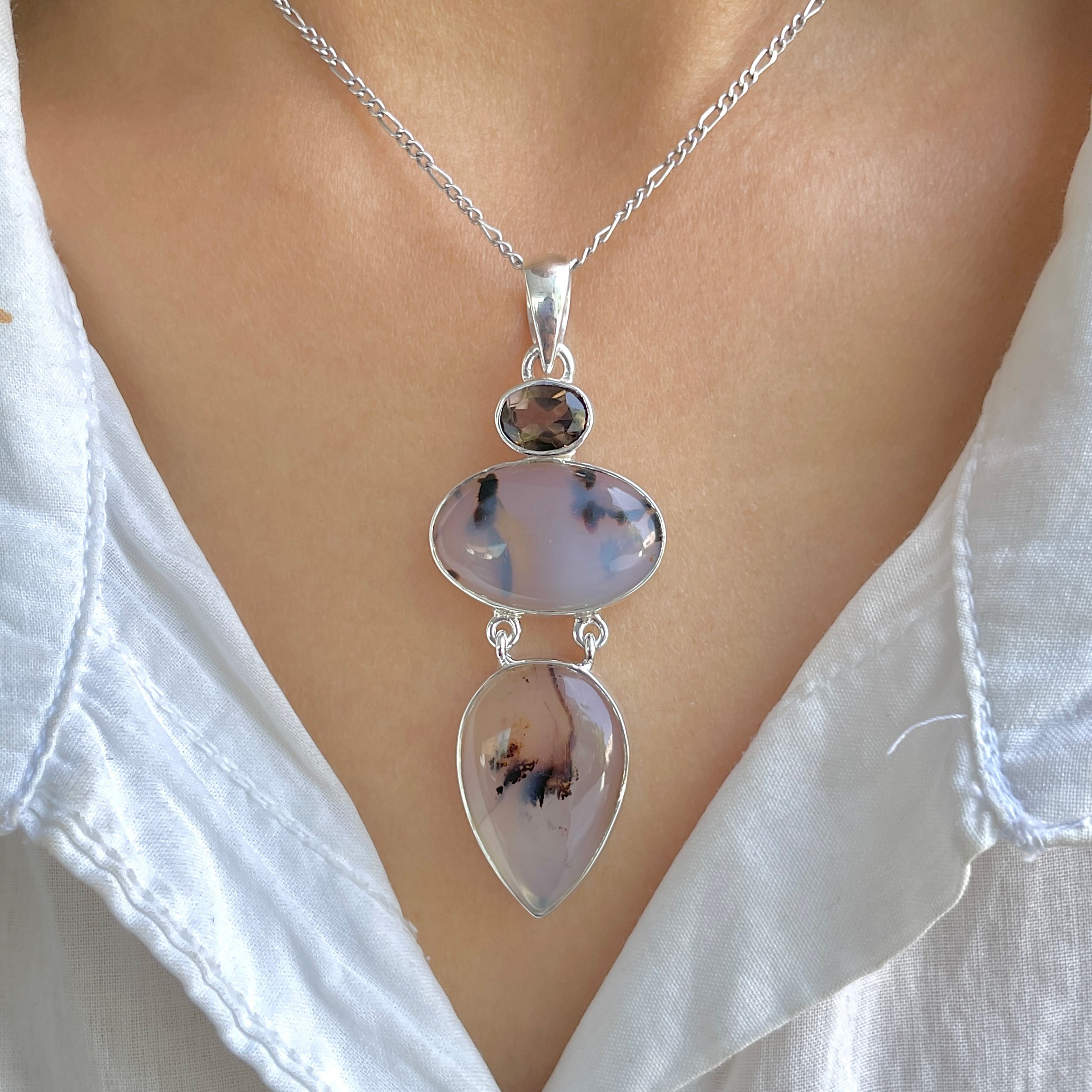 Montana Agate Pendant-(MTA-P-35.)