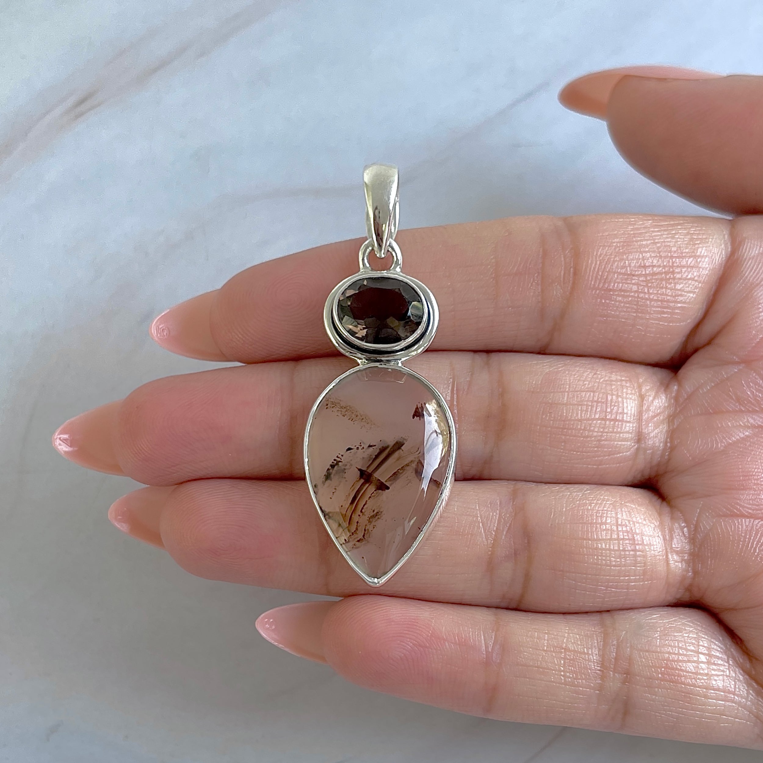 Montana Agate Pendant-(MTA-P-36.)