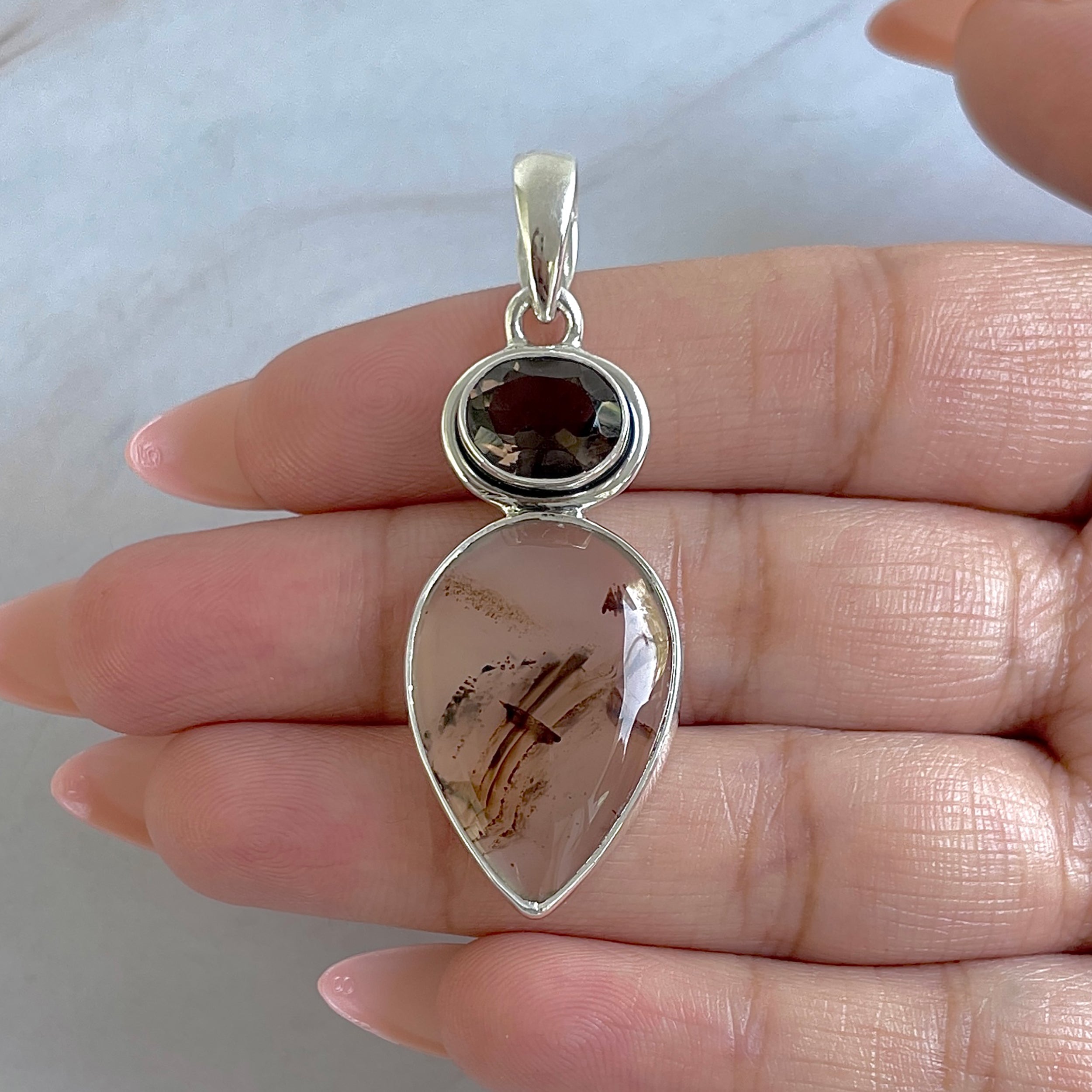 Montana Agate Pendant-(MTA-P-36.)