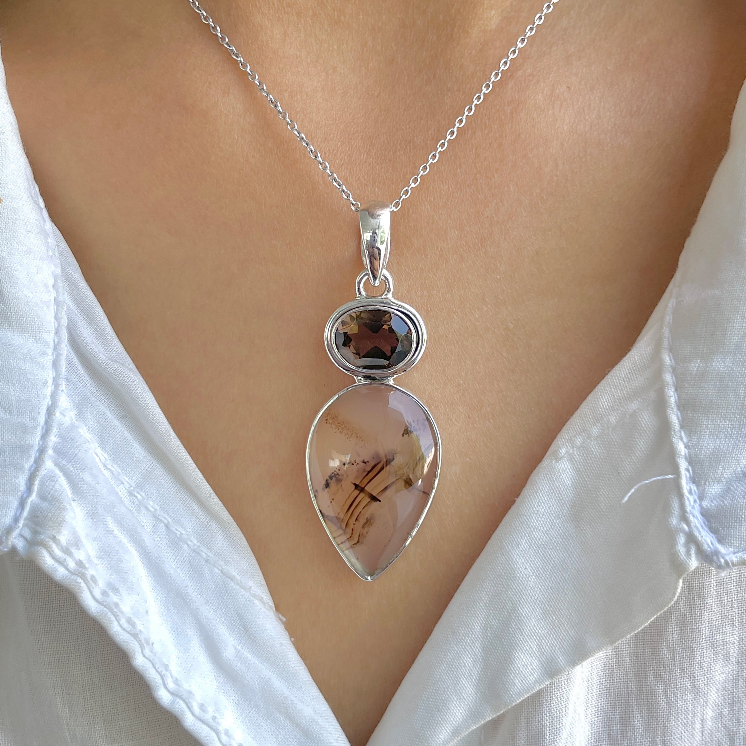Montana Agate Pendant-(MTA-P-36.)