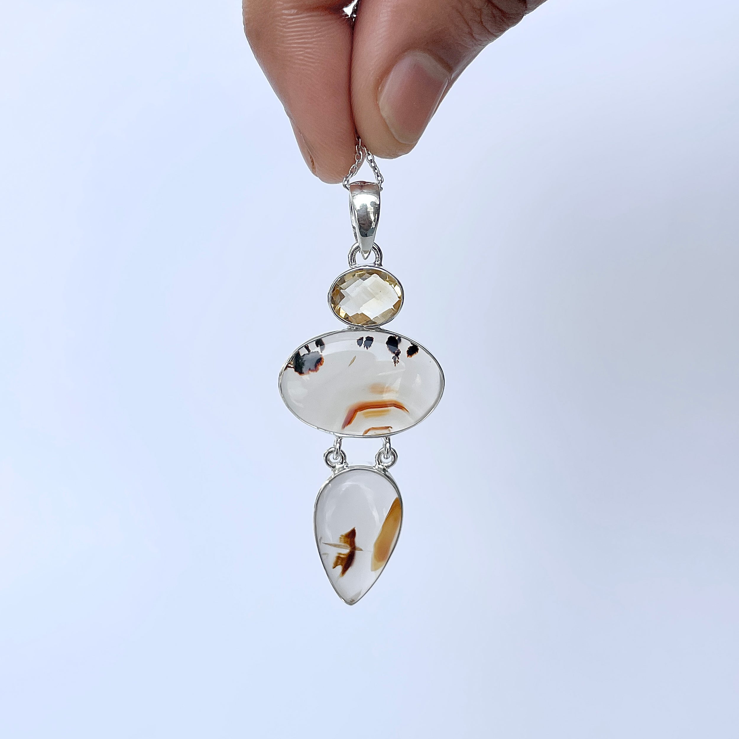 Montana Agate Pendant-(MTA-P-38.)