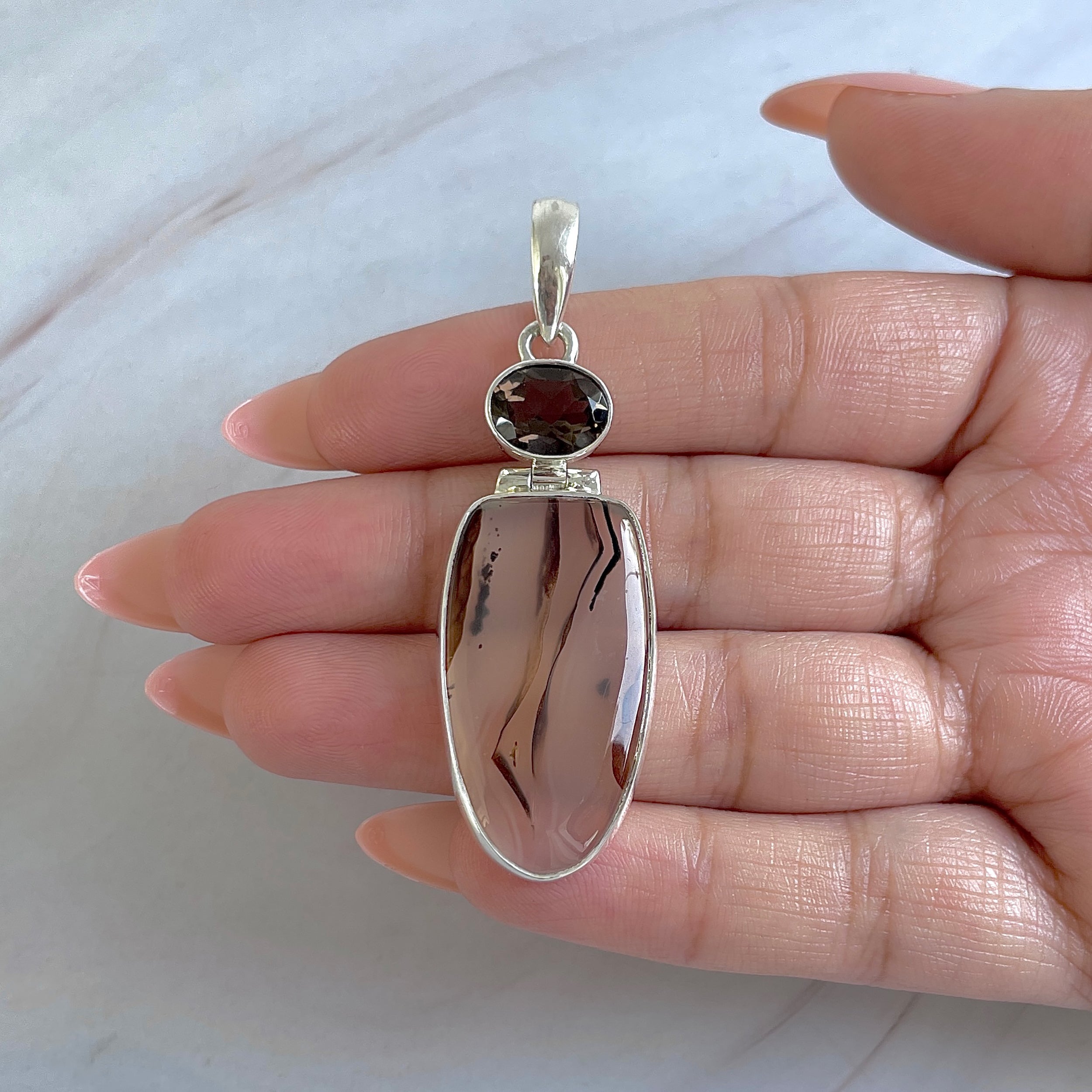 Montana Agate Pendant-(MTA-P-39.)
