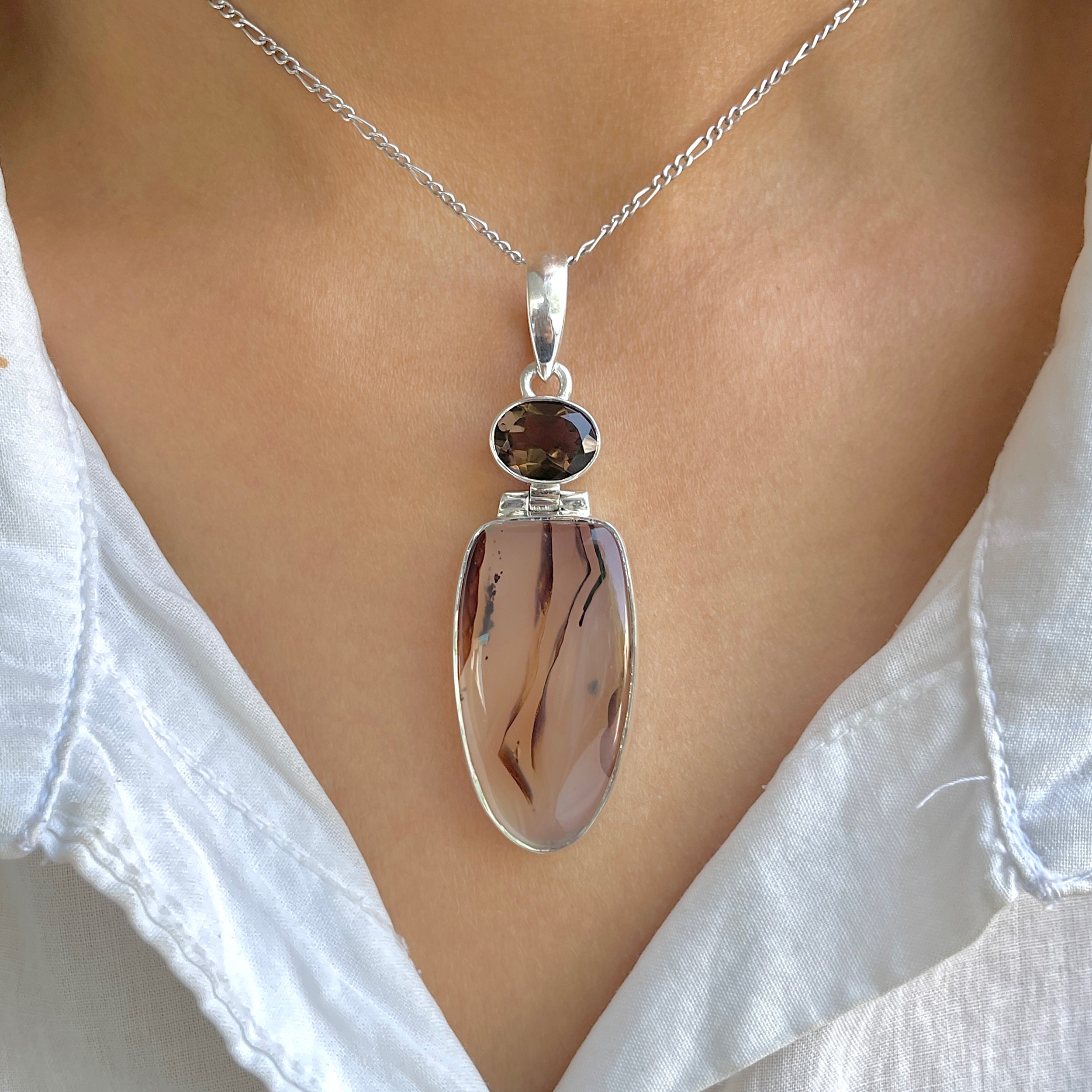 Montana Agate Pendant-(MTA-P-39.)
