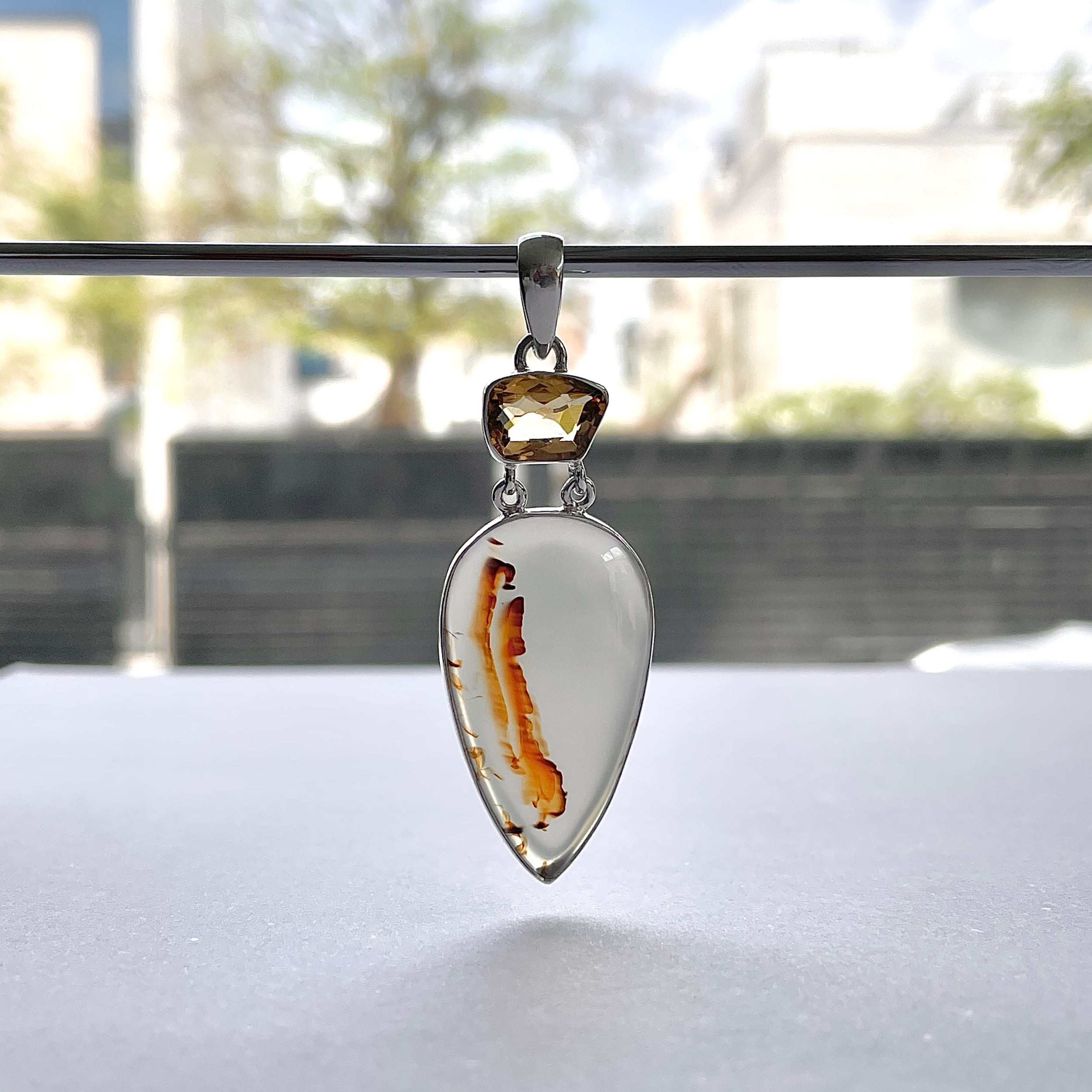 Montana Agate Pendant-(MTA-P-40.)