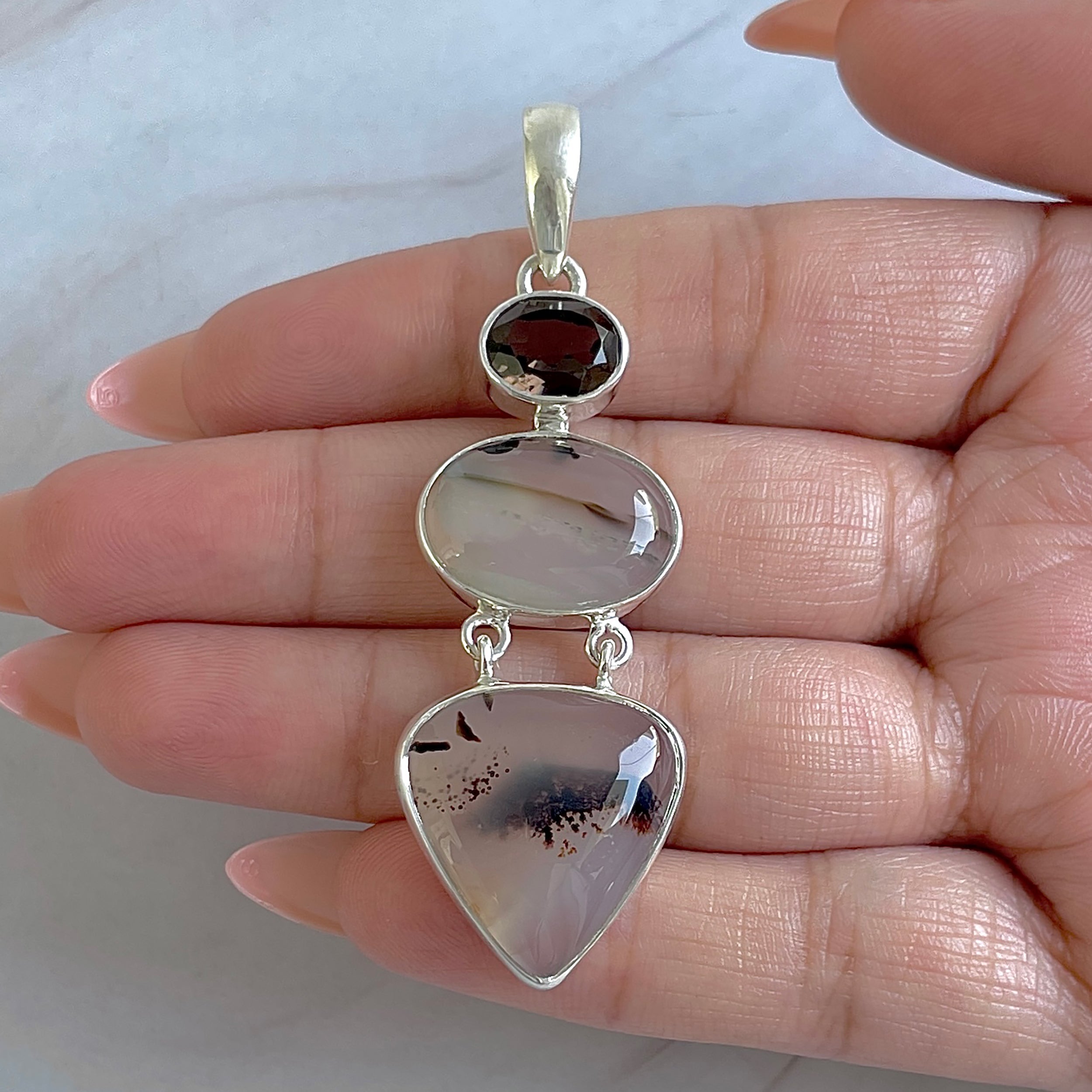 Montana Agate Pendant-(MTA-P-41.)