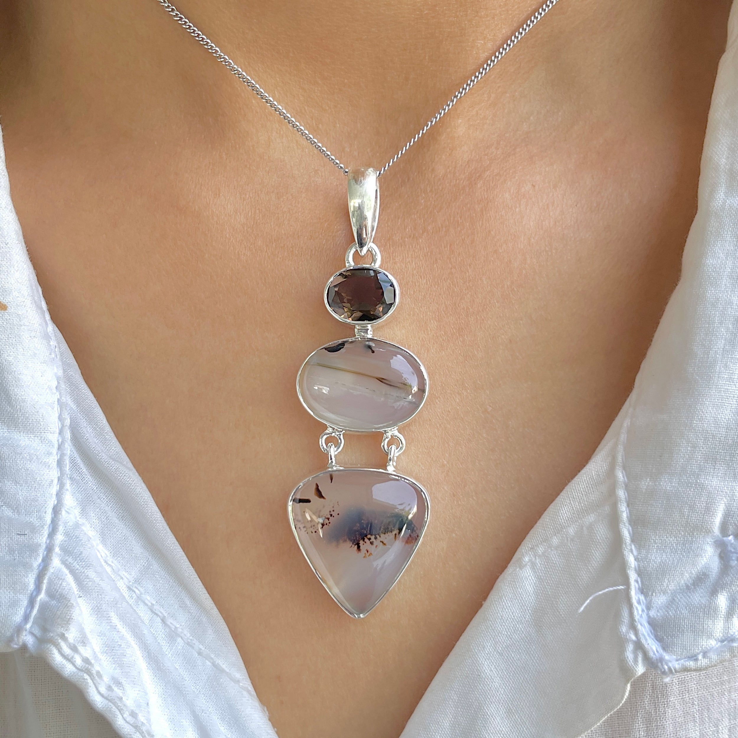 Montana Agate Pendant-(MTA-P-41.)