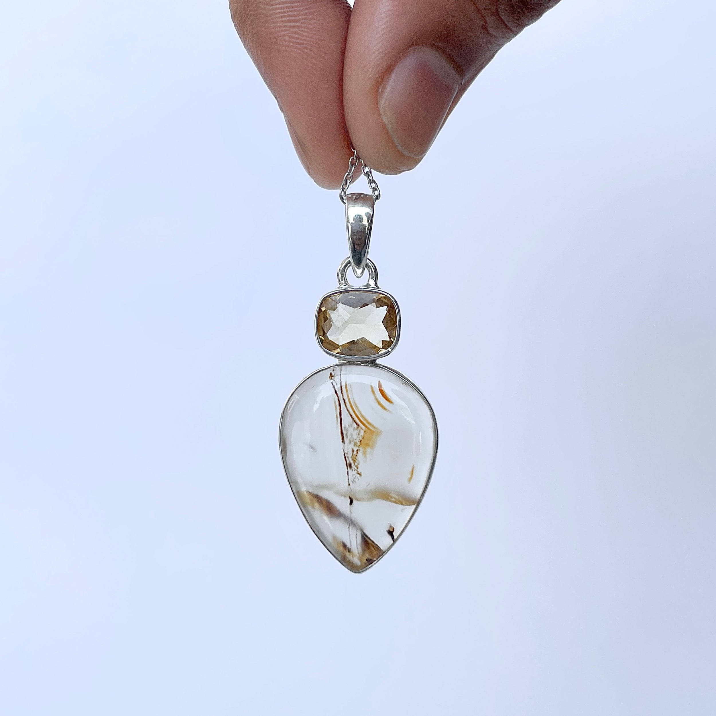 Montana Agate Pendant-(MTA-P-43.)