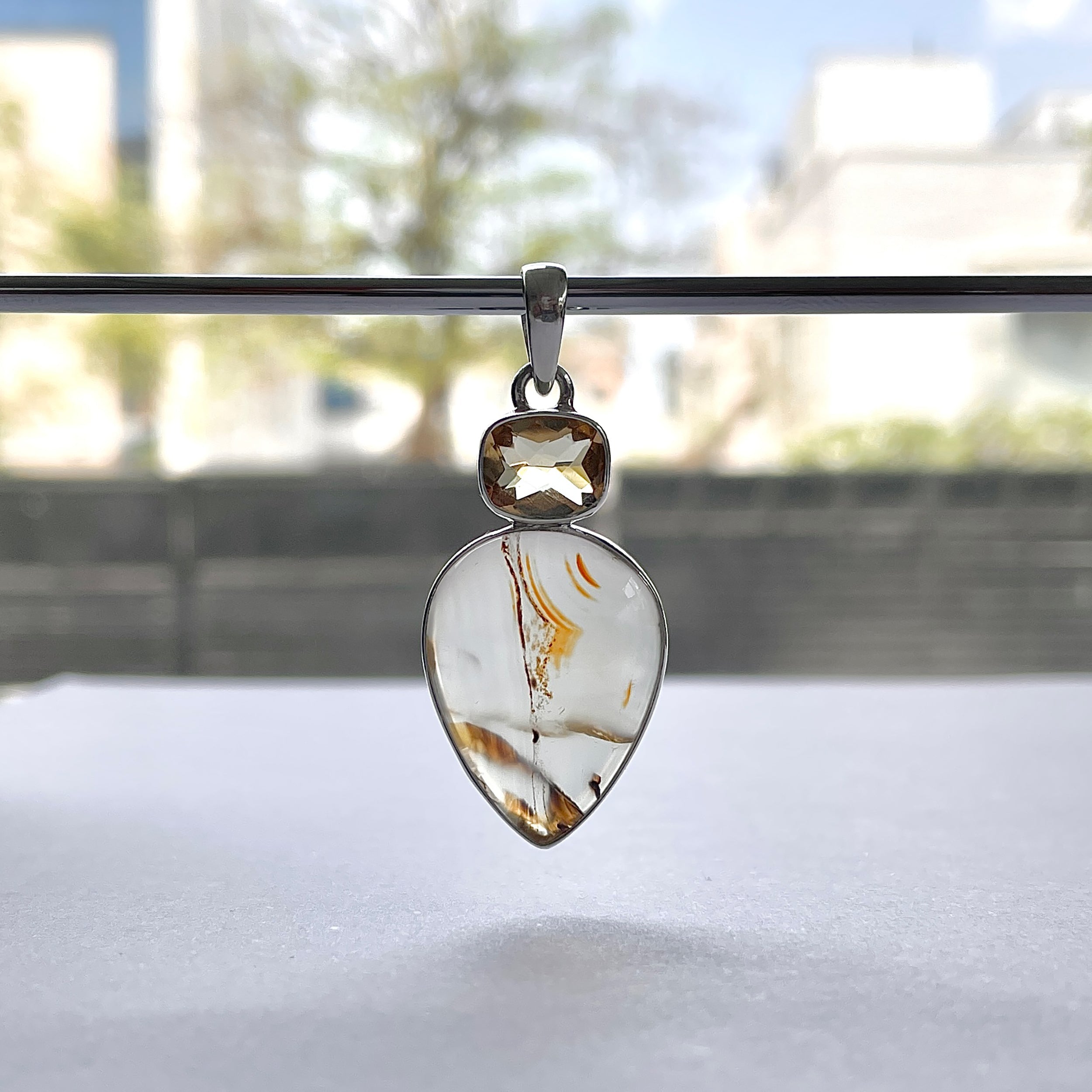Montana Agate Pendant-(MTA-P-43.)