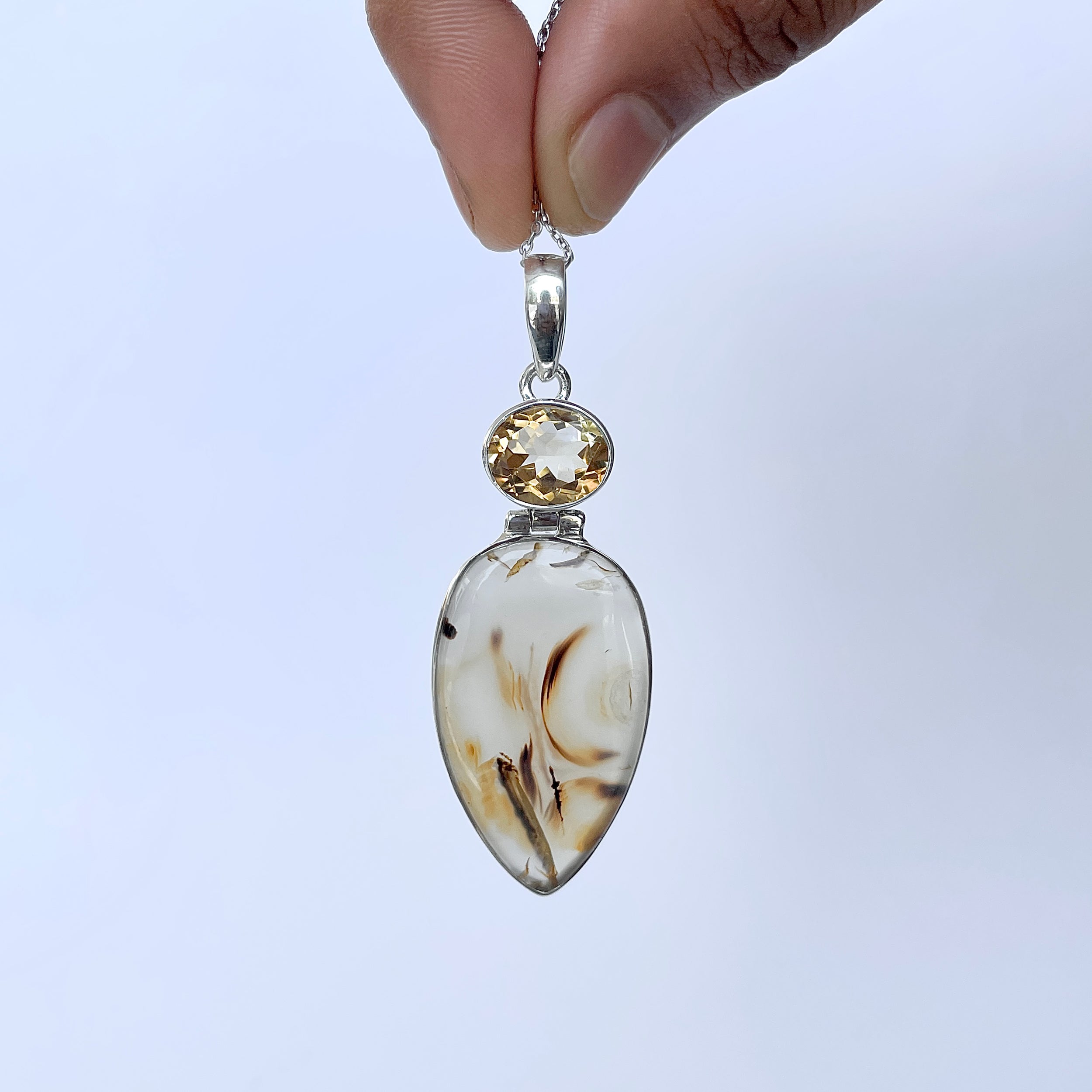 Montana Agate Pendant-(MTA-P-44.)