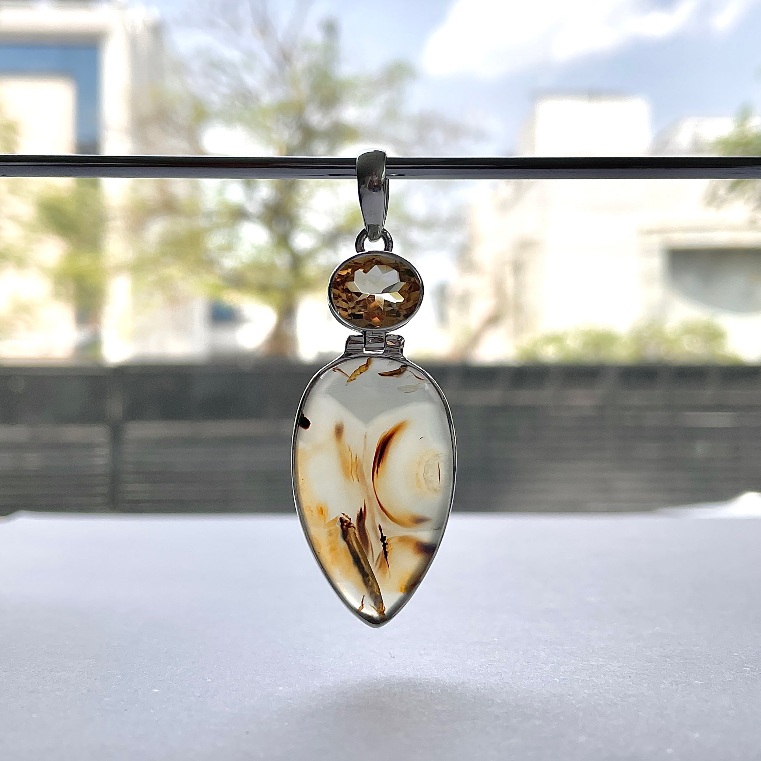 Montana Agate Pendant-(MTA-P-44.)