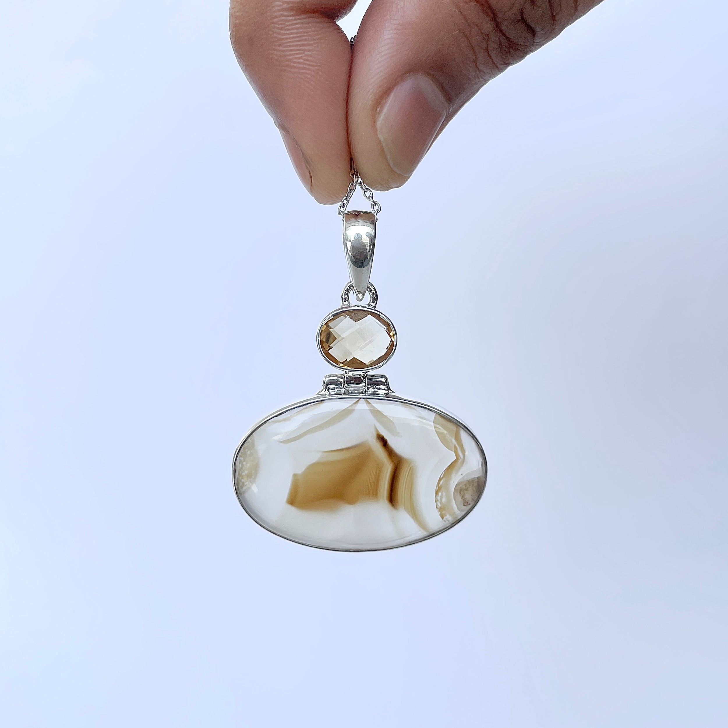 Montana Agate Pendant-(MTA-P-45.)