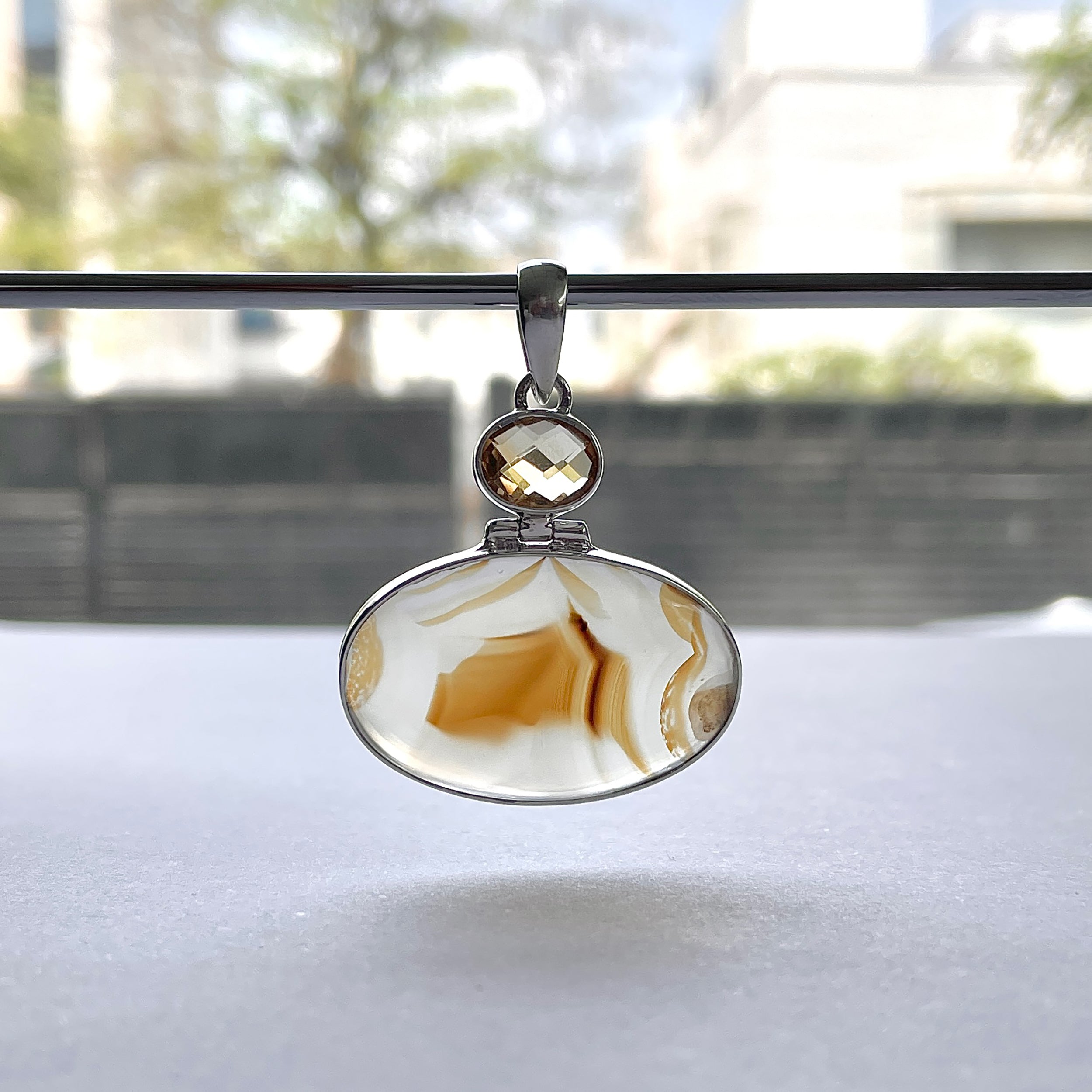 Montana Agate Pendant-(MTA-P-45.)
