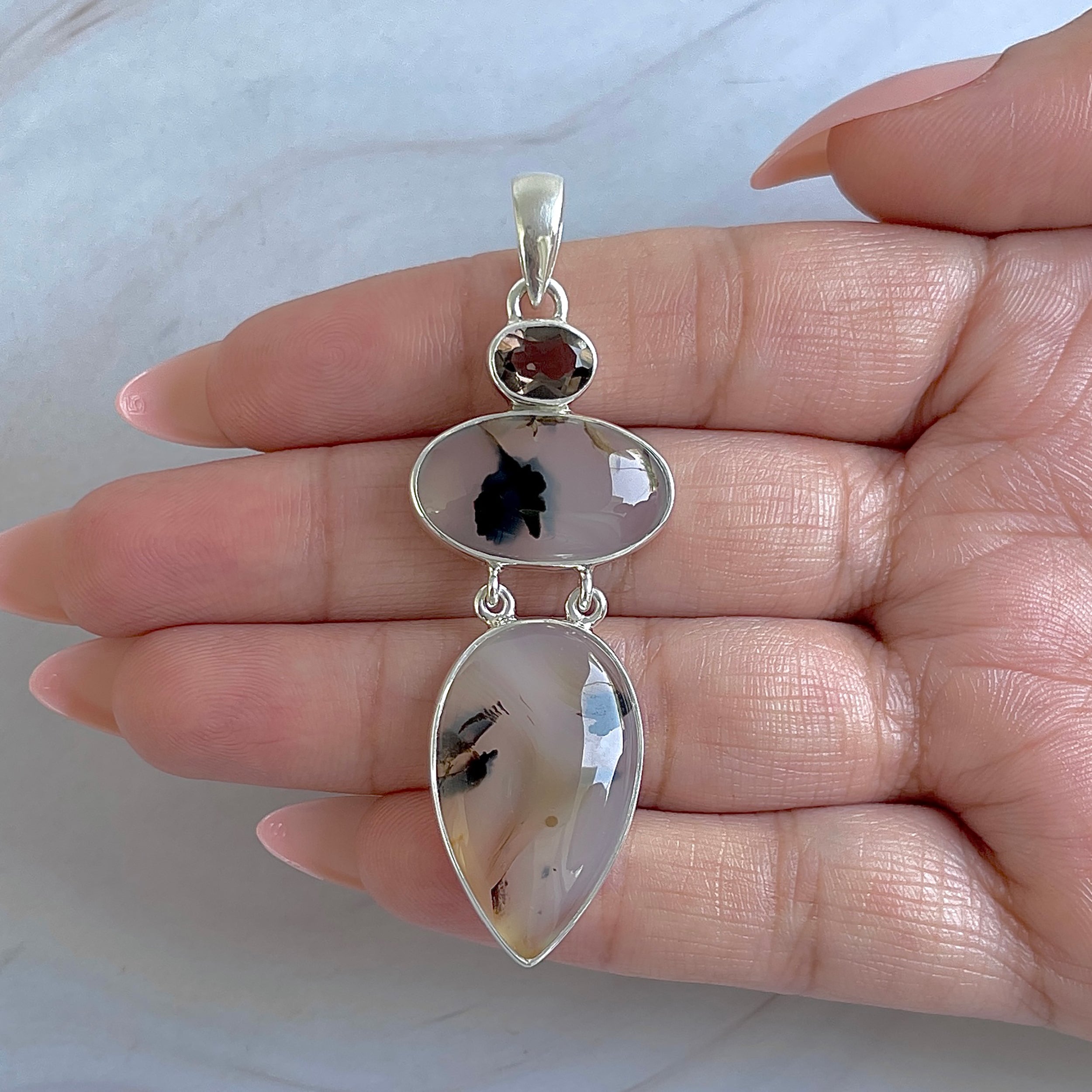 Montana Agate Pendant-(MTA-P-46.)