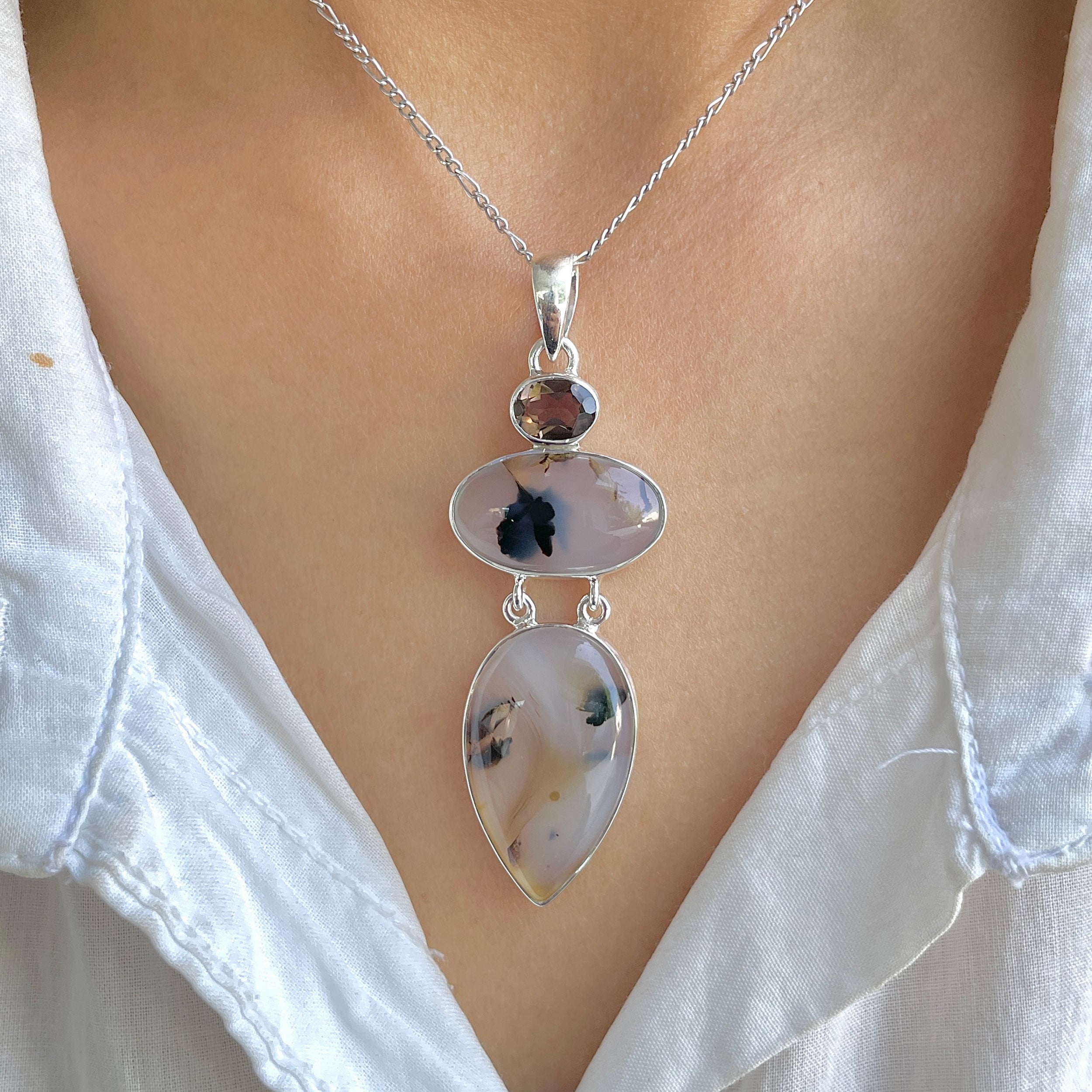 Montana Agate Pendant-(MTA-P-46.)