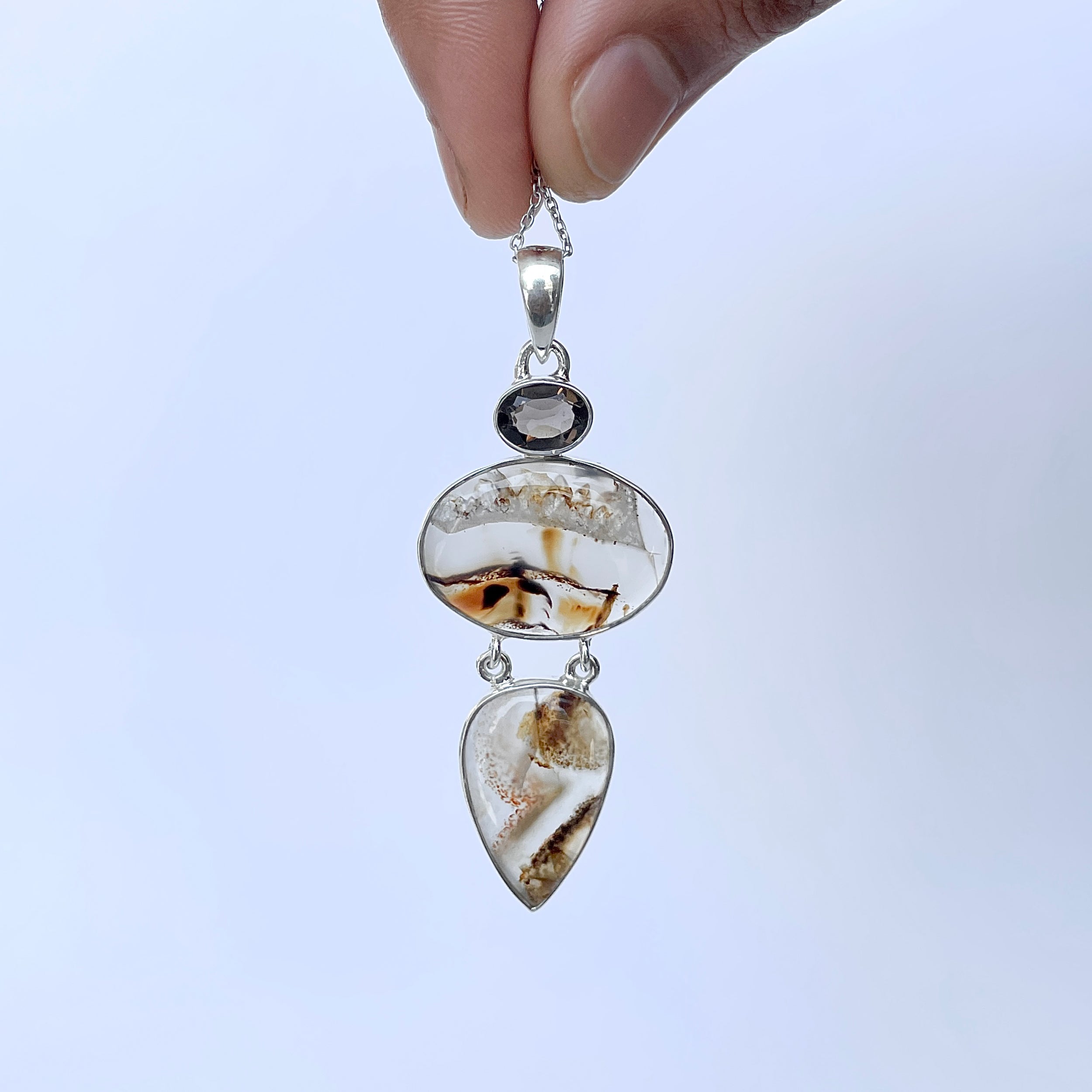 Montana Agate Pendant-(MTA-P-47.)