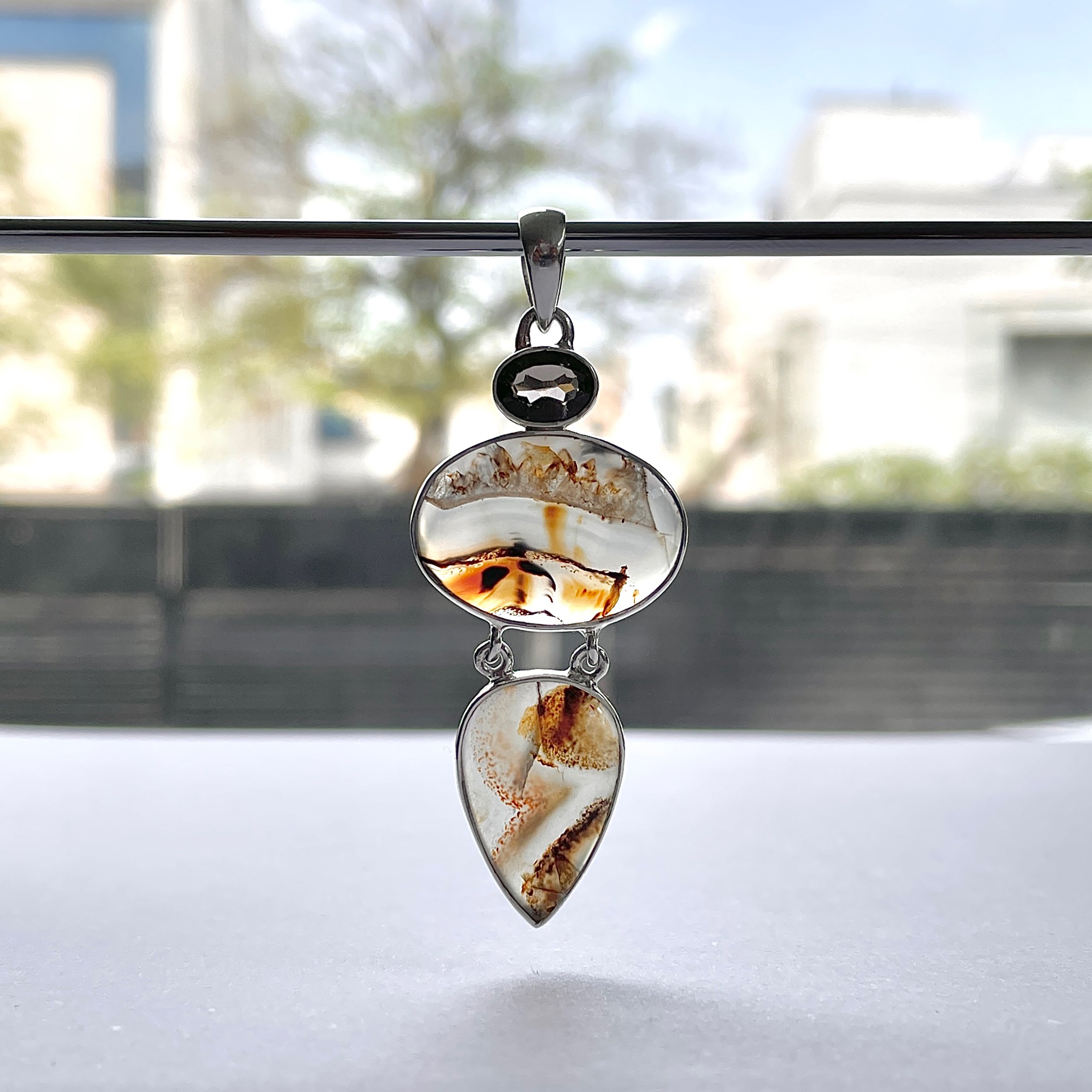 Montana Agate Pendant-(MTA-P-47.)