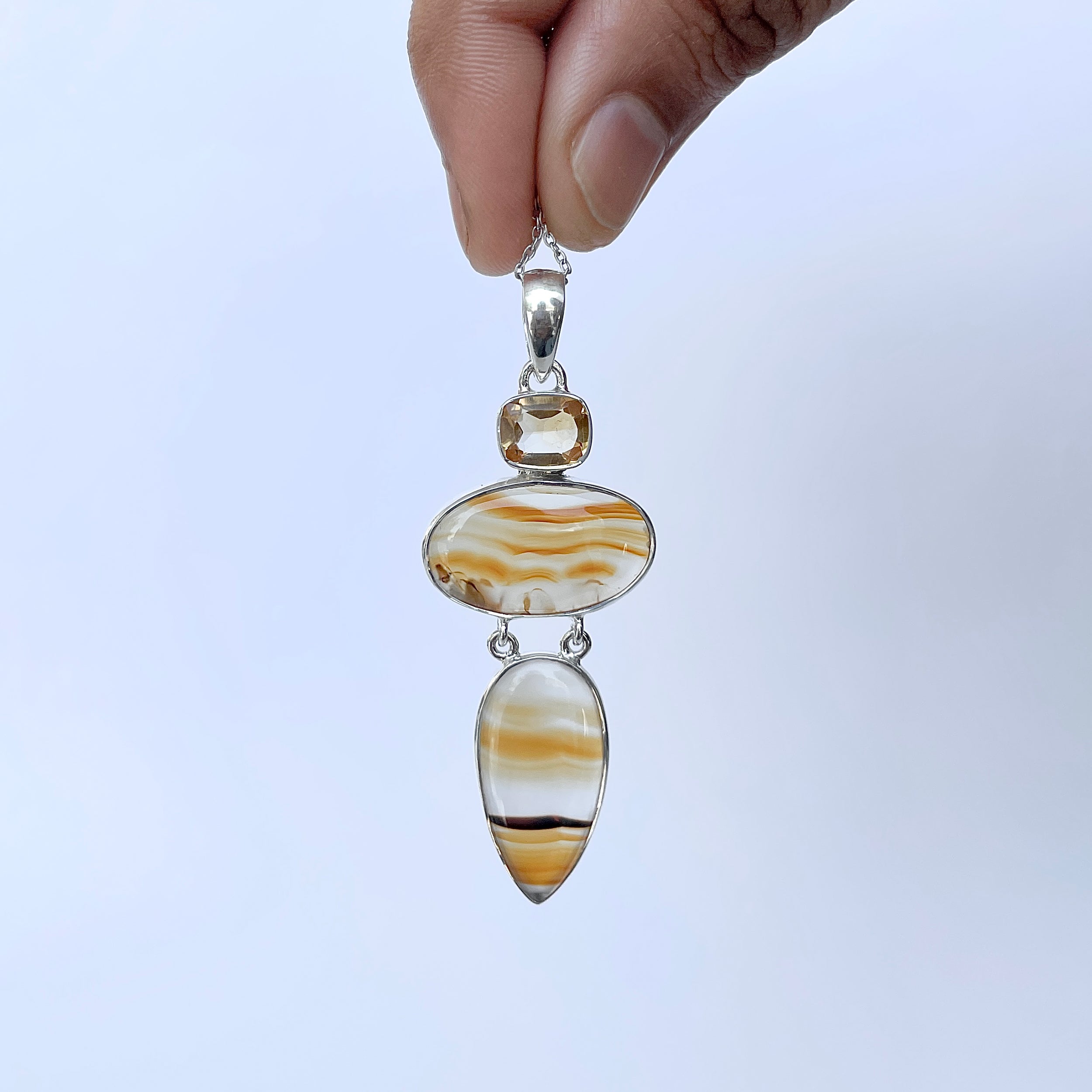 Montana Agate Pendant-(MTA-P-48.)