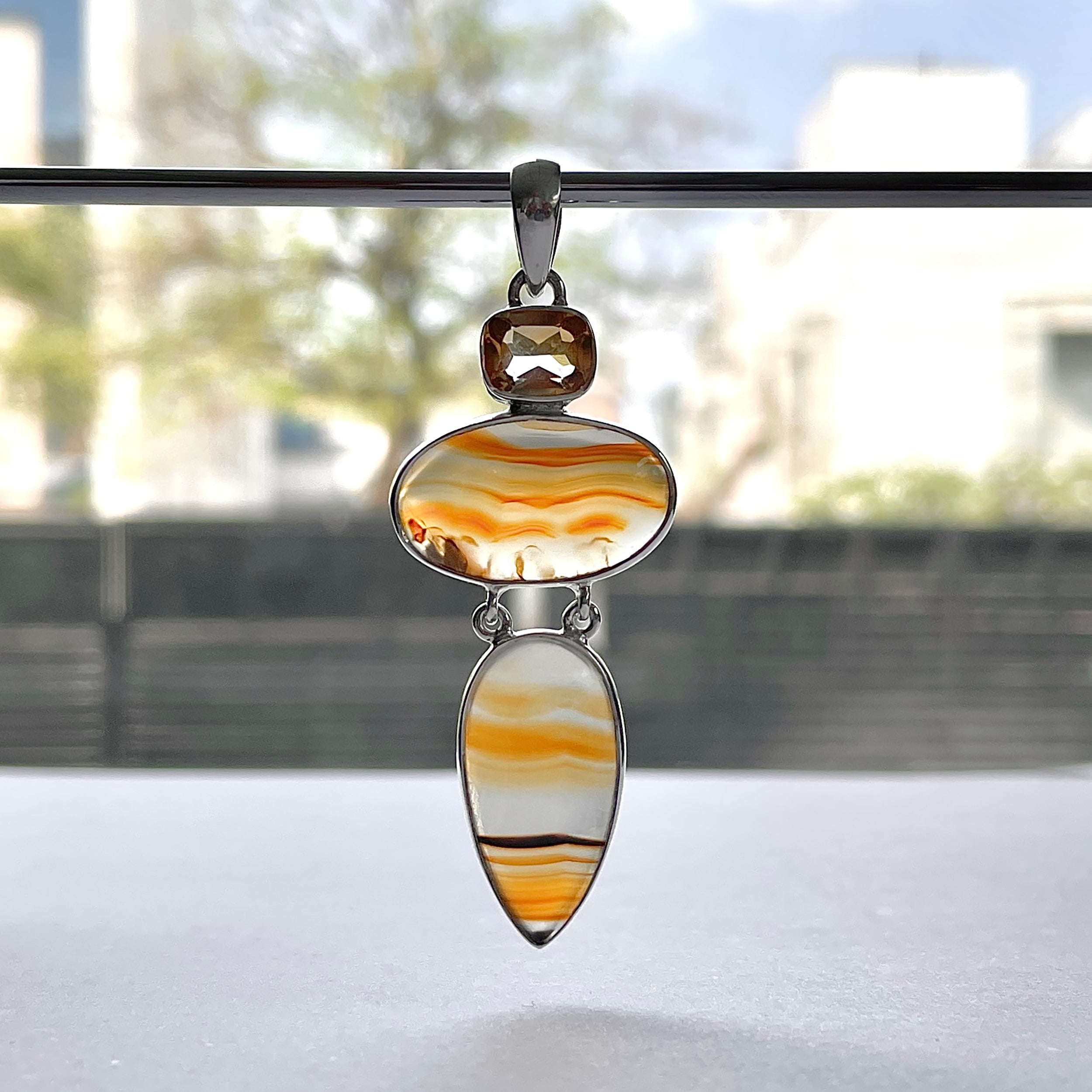 Montana Agate Pendant-(MTA-P-48.)