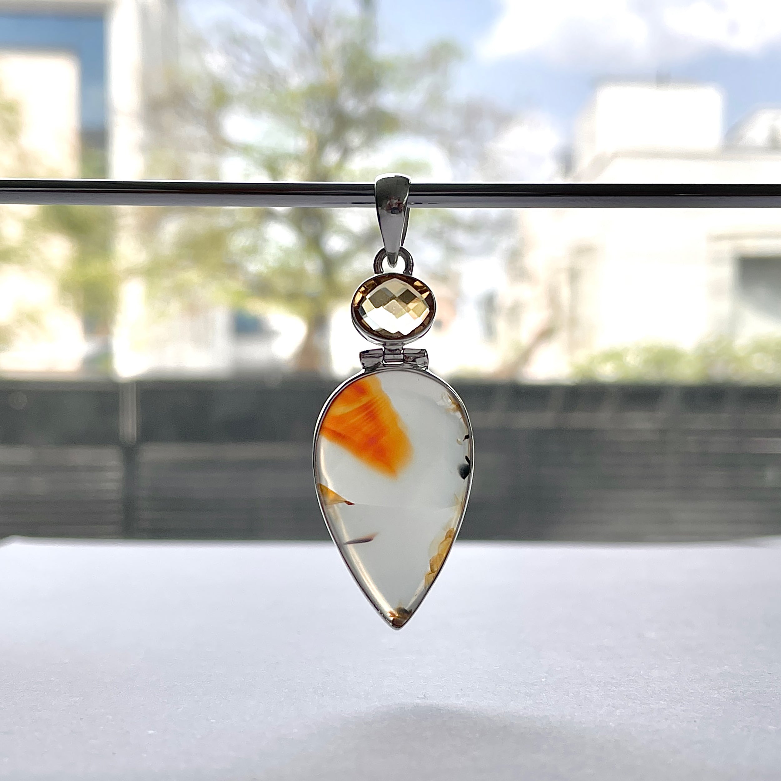 Montana Agate Pendant-(MTA-P-49.)