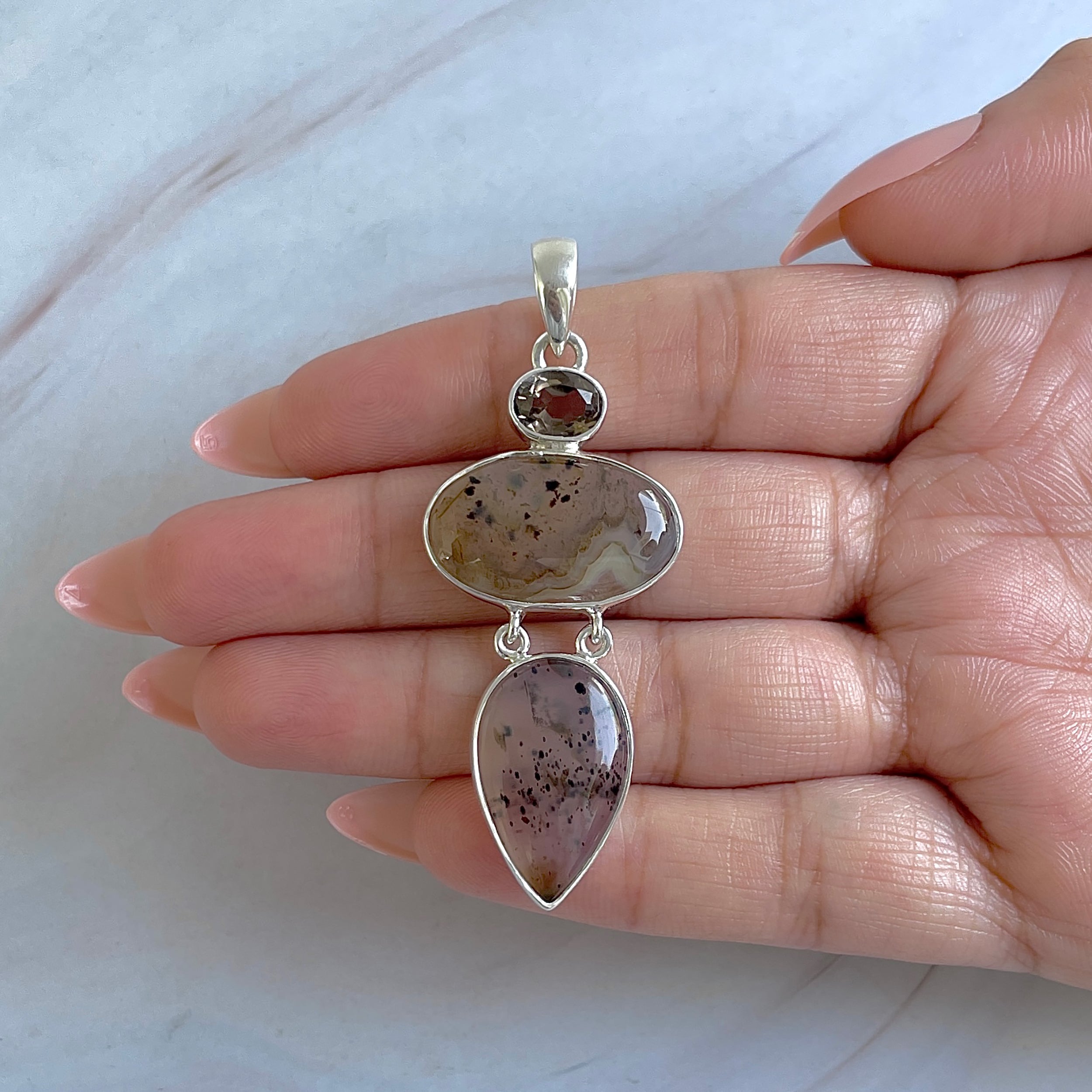 Montana Agate Pendant-(MTA-P-50.)