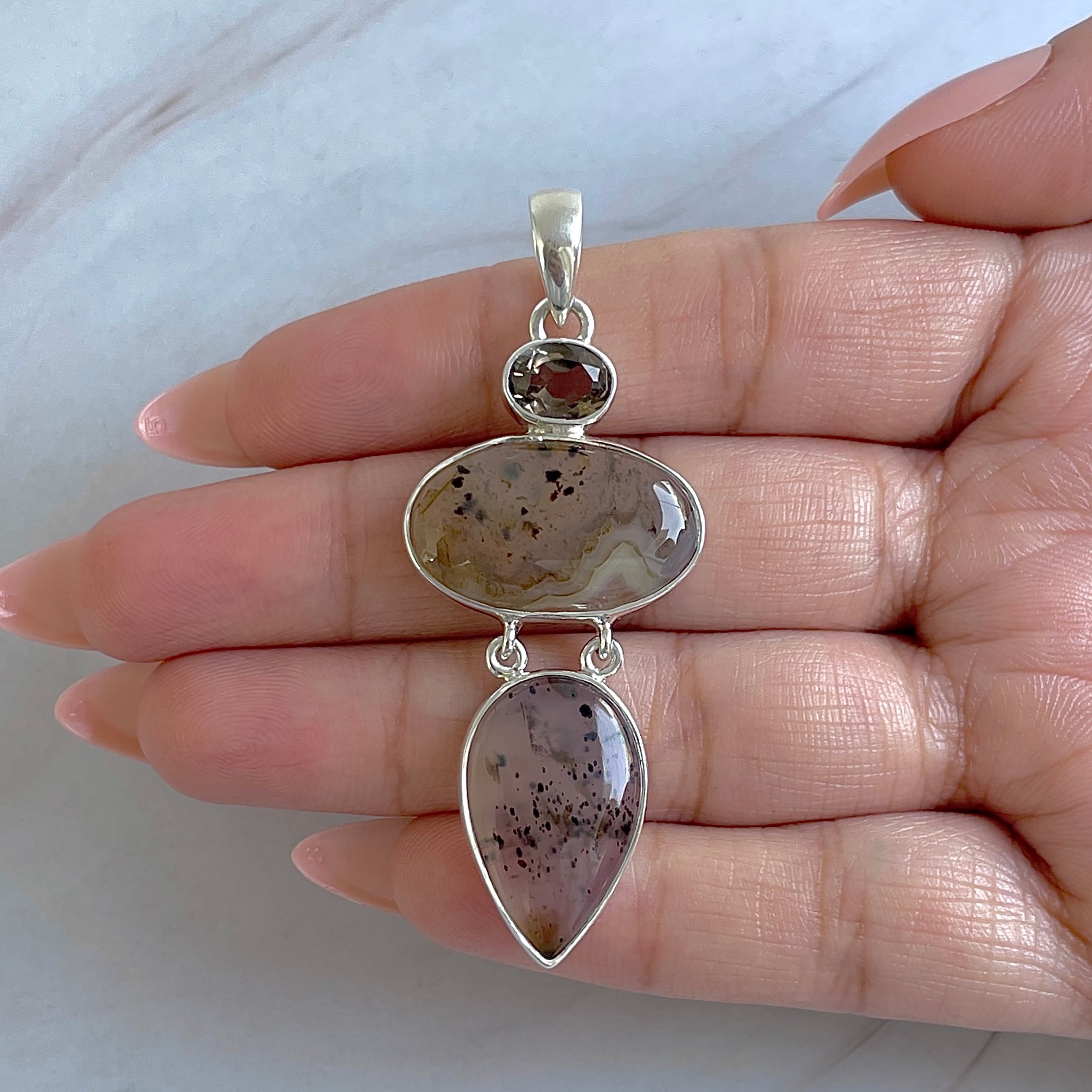Montana Agate Pendant-(MTA-P-50.)