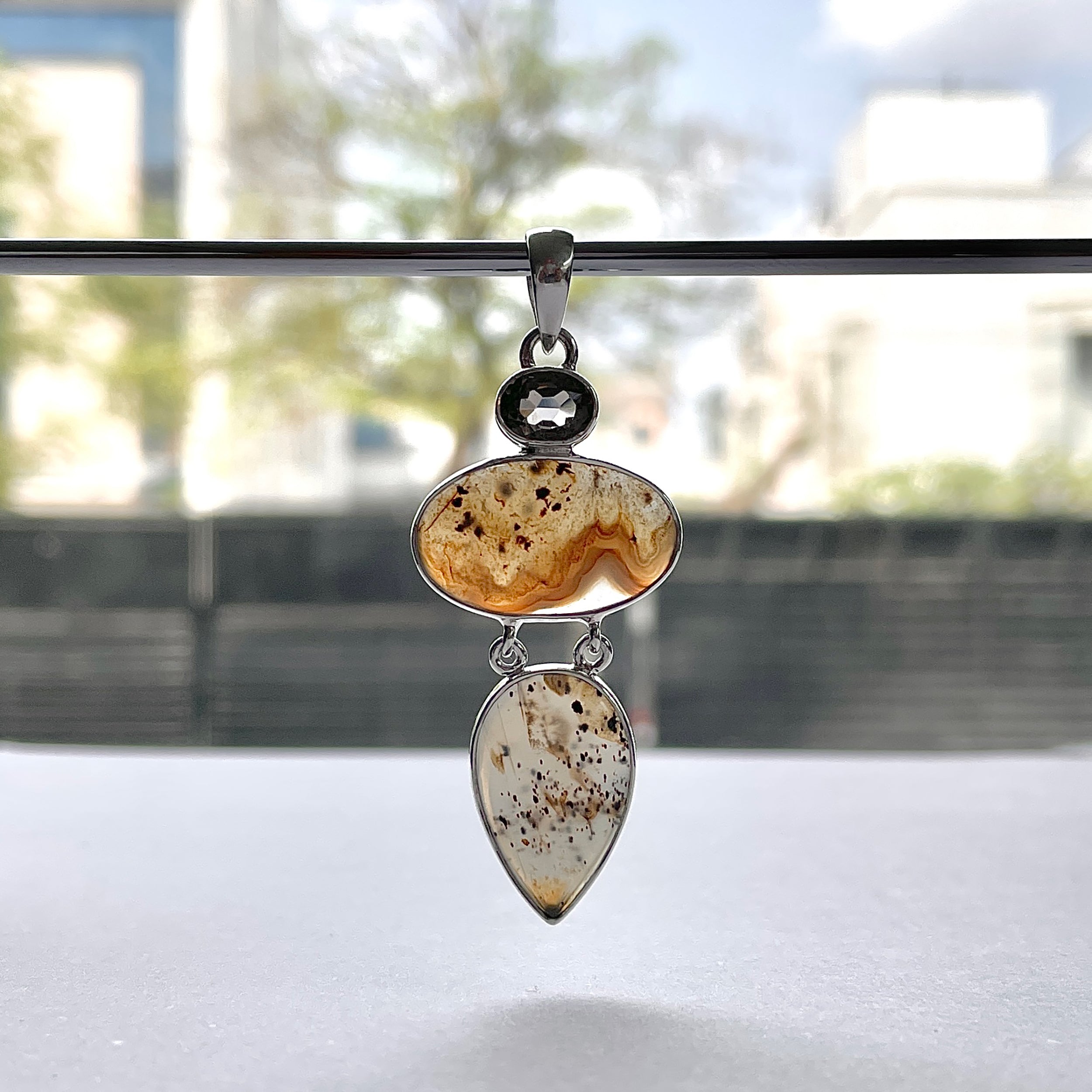 Montana Agate Pendant-(MTA-P-50.)