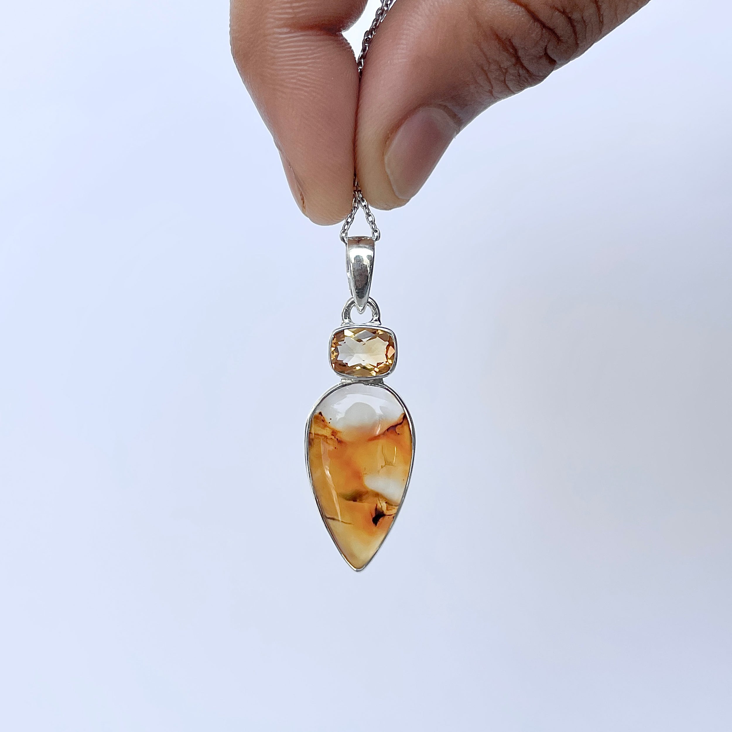 Montana Agate Pendant-(MTA-P-51.)