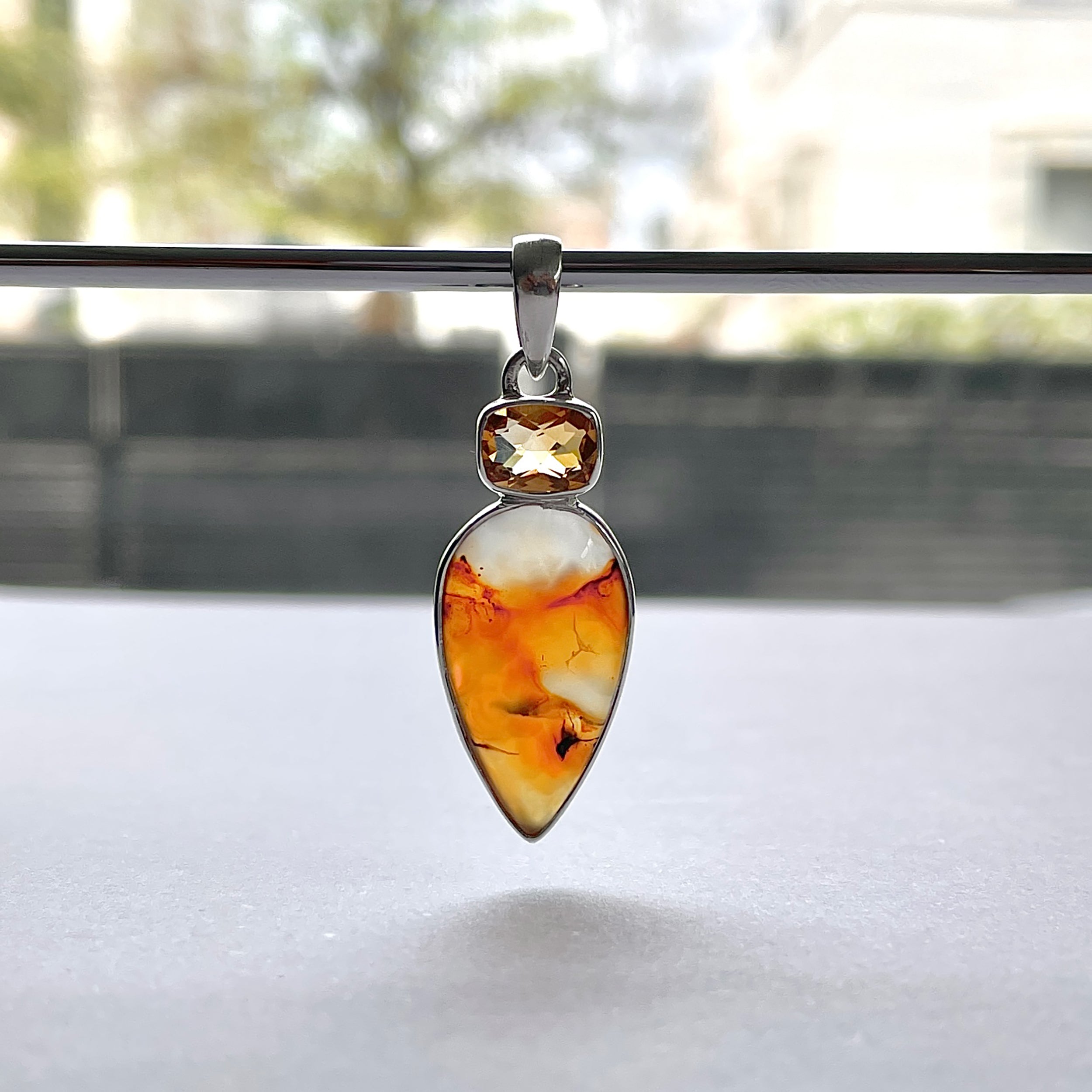 Montana Agate Pendant-(MTA-P-51.)