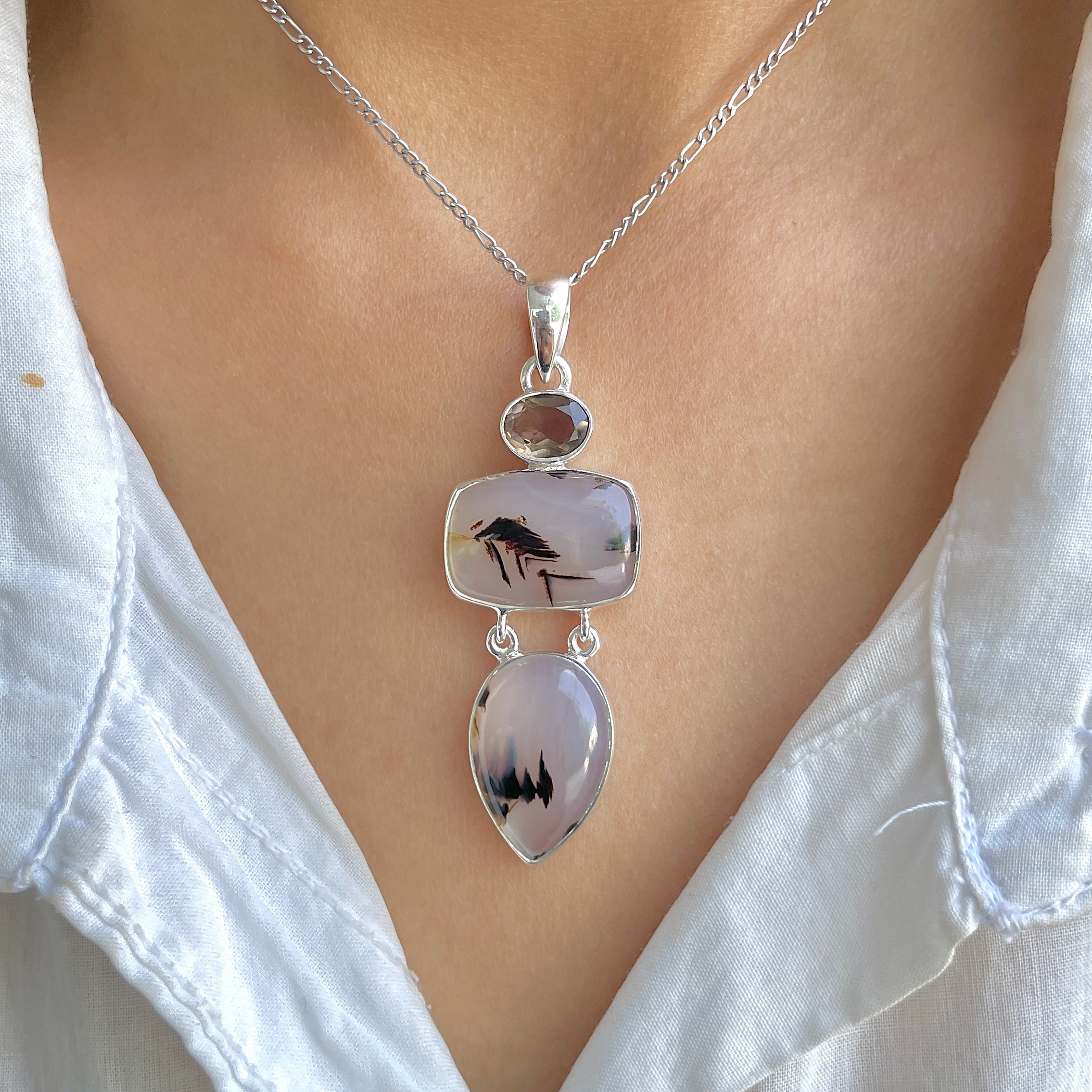 Montana Agate Pendant-(MTA-P-52.)