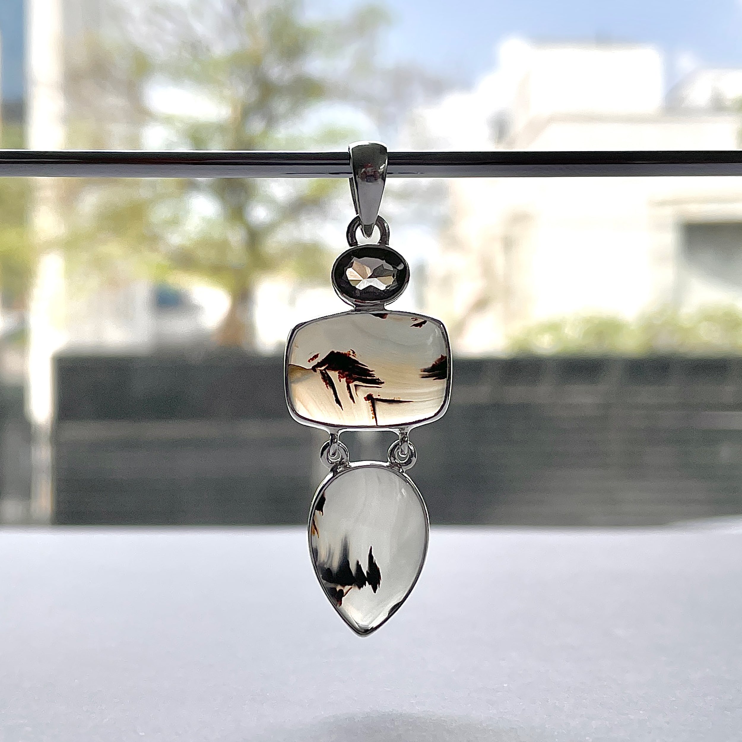 Montana Agate Pendant-(MTA-P-52.)