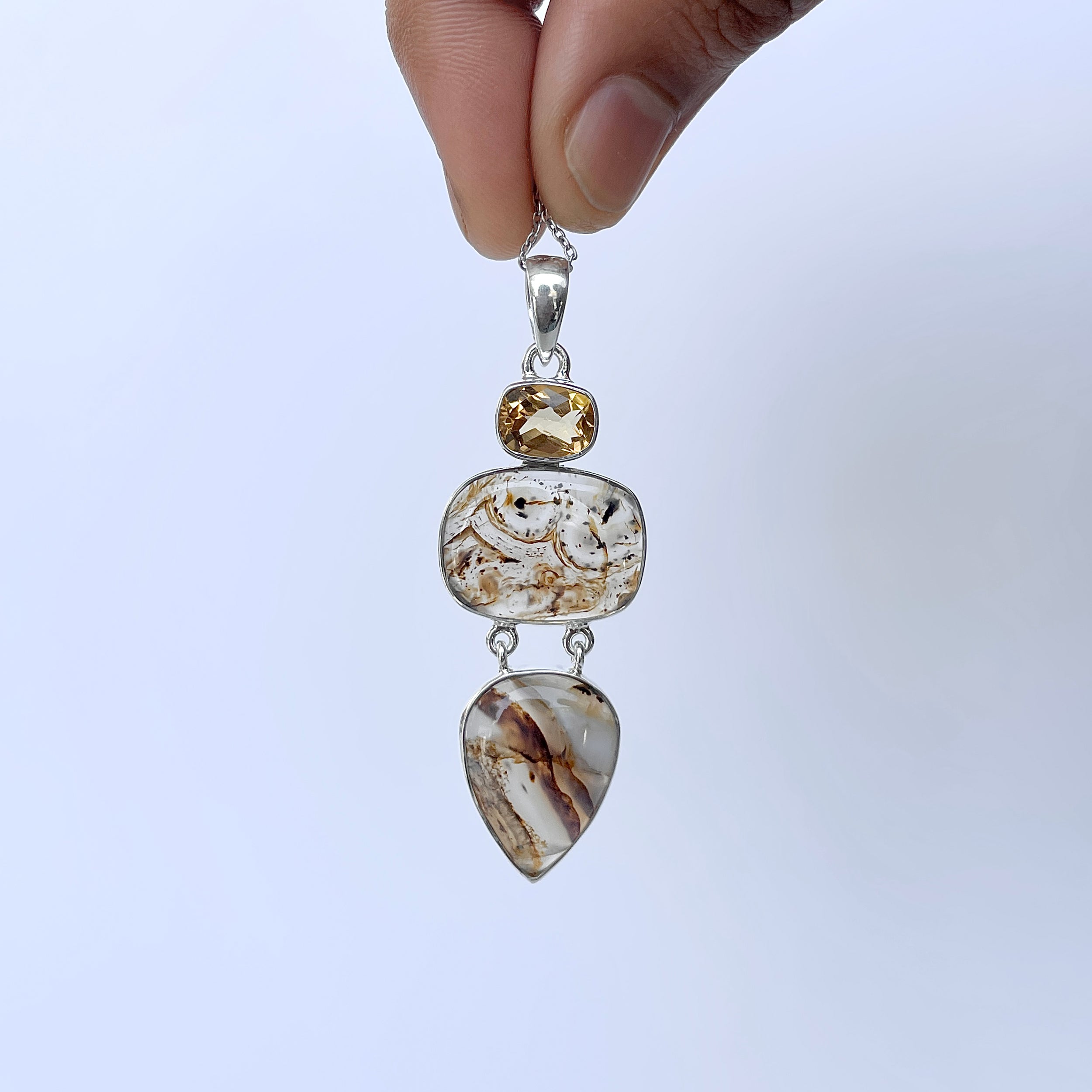 Montana Agate Pendant-(MTA-P-53.)
