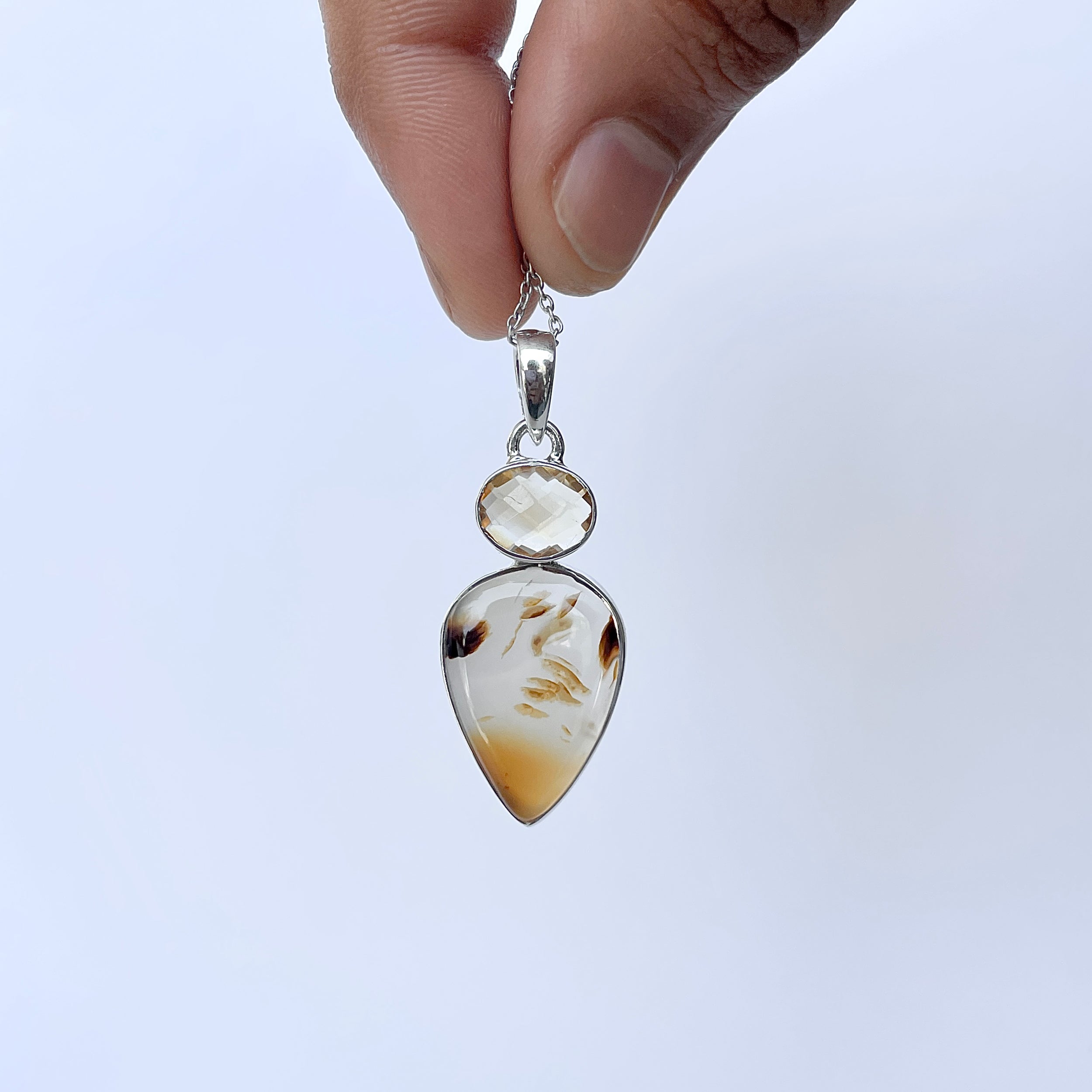 Montana Agate Pendant-(MTA-P-54.)