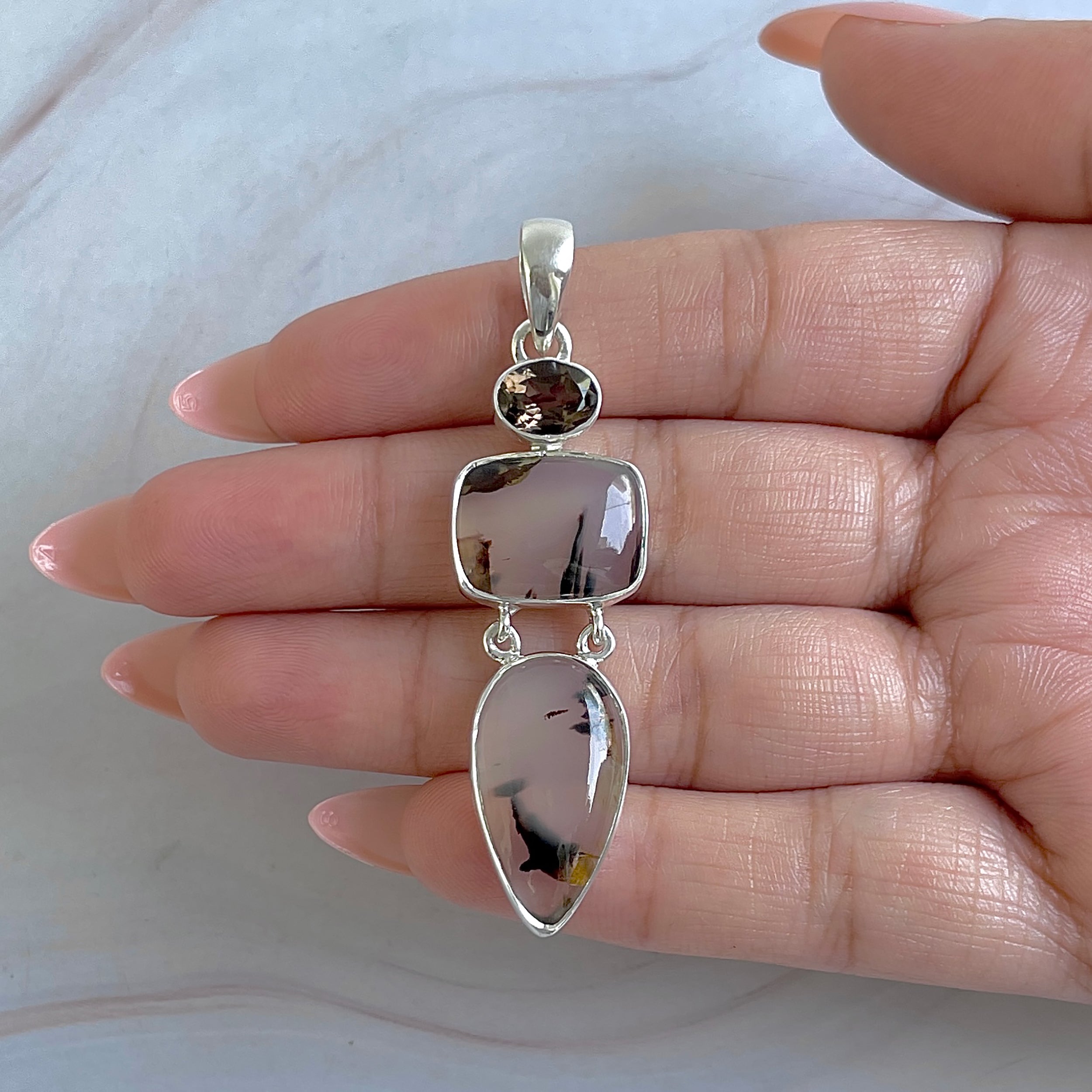 Montana Agate Pendant-(MTA-P-55.)