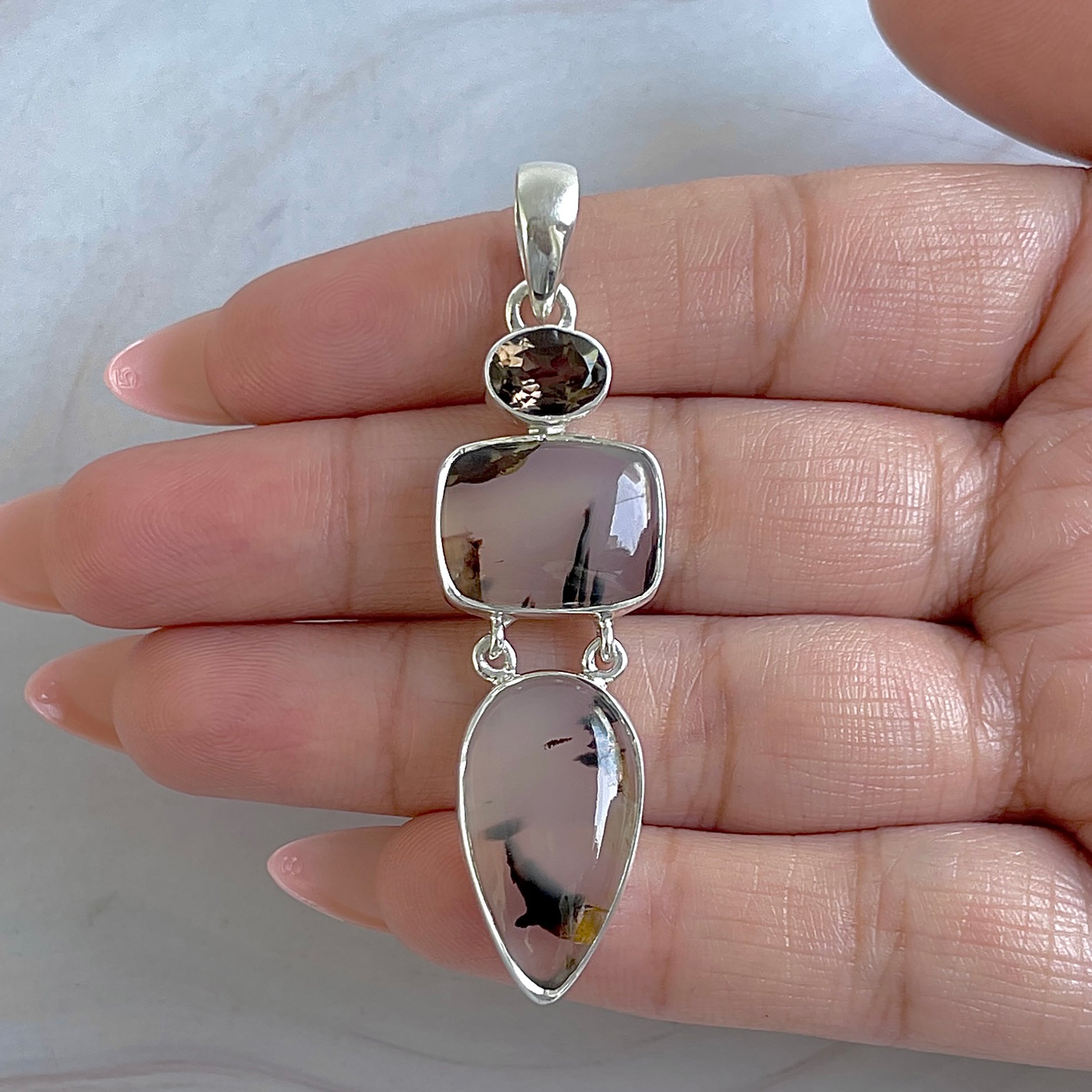 Montana Agate Pendant-(MTA-P-55.)