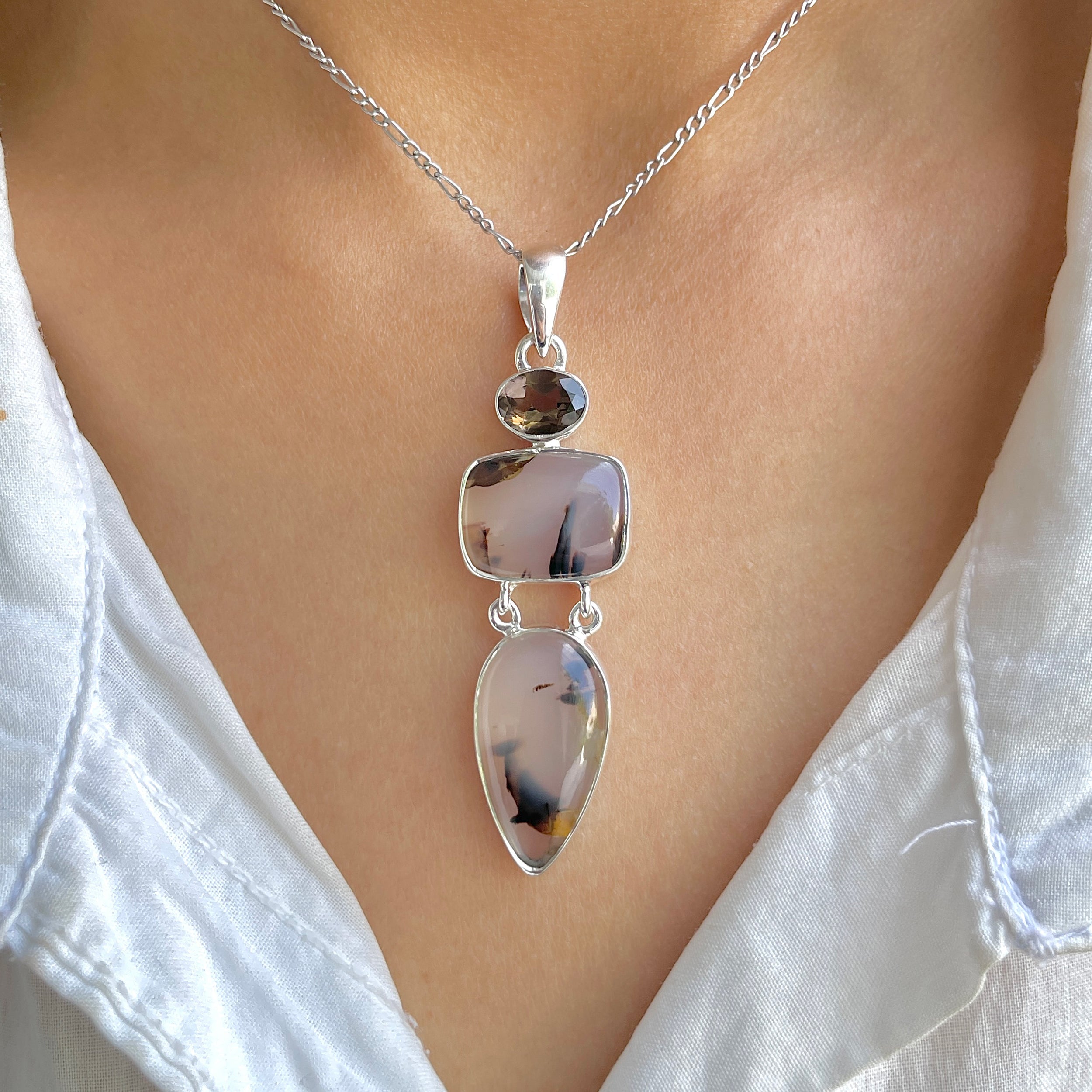 Montana Agate Pendant-(MTA-P-55.)