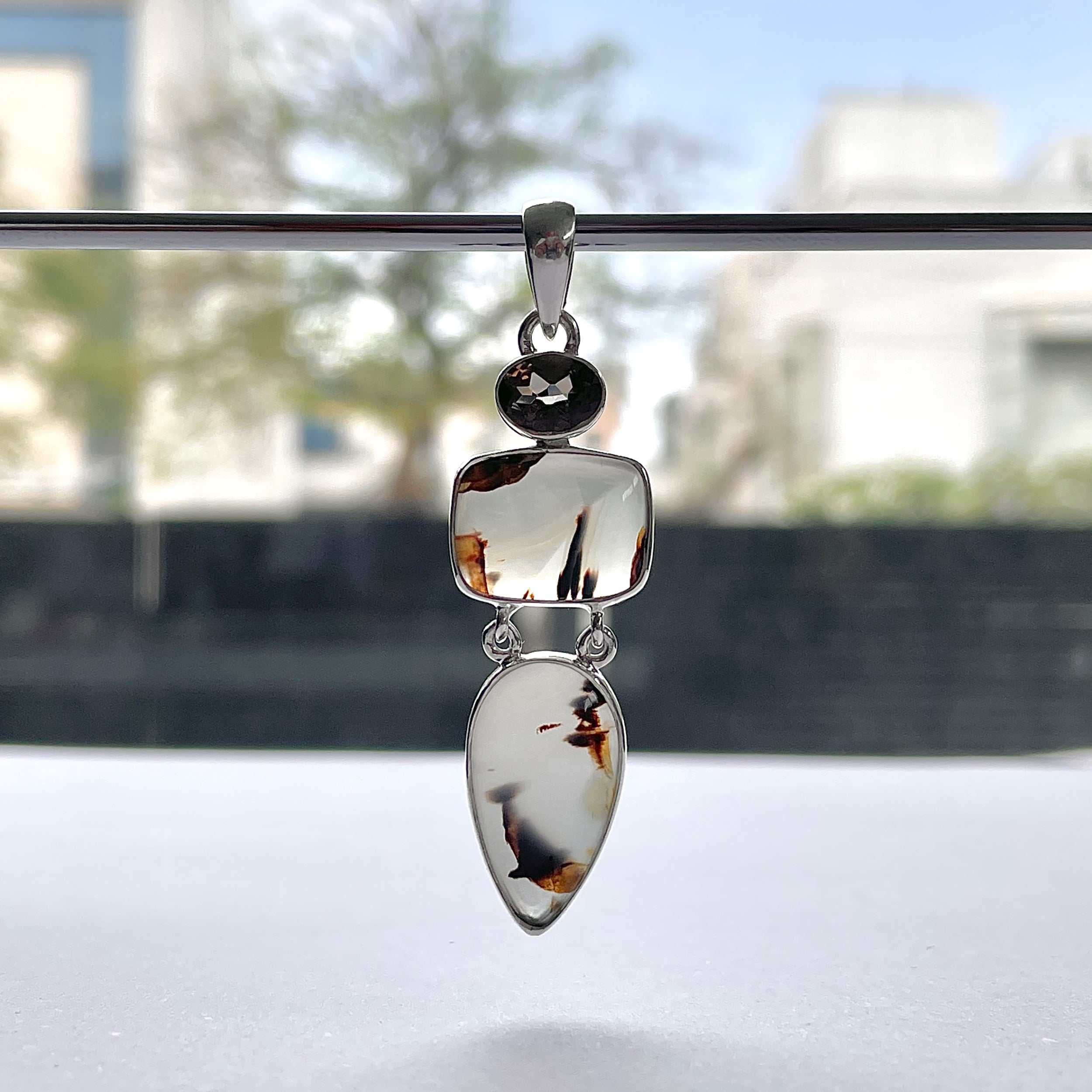 Montana Agate Pendant-(MTA-P-55.)