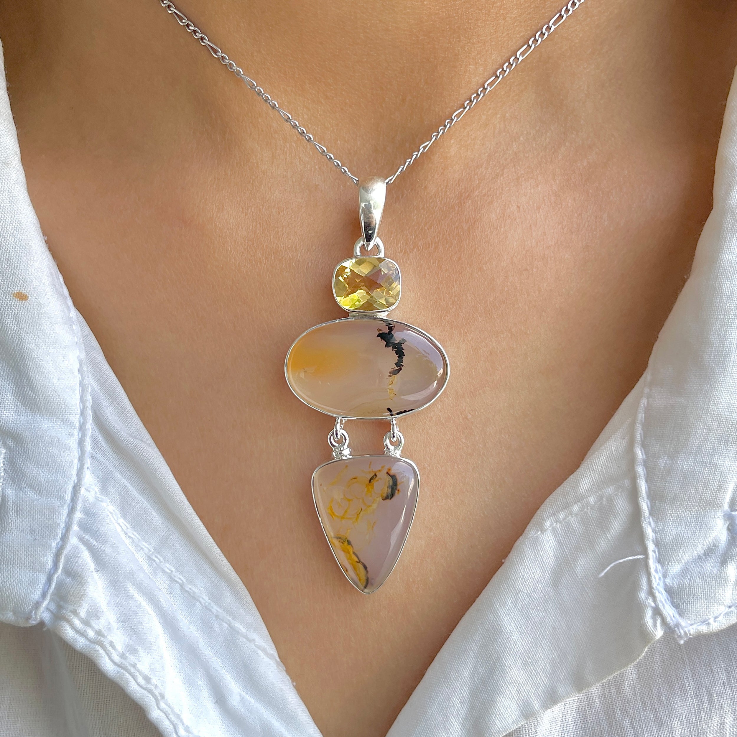 Montana Agate Pendant-(MTA-P-56.)