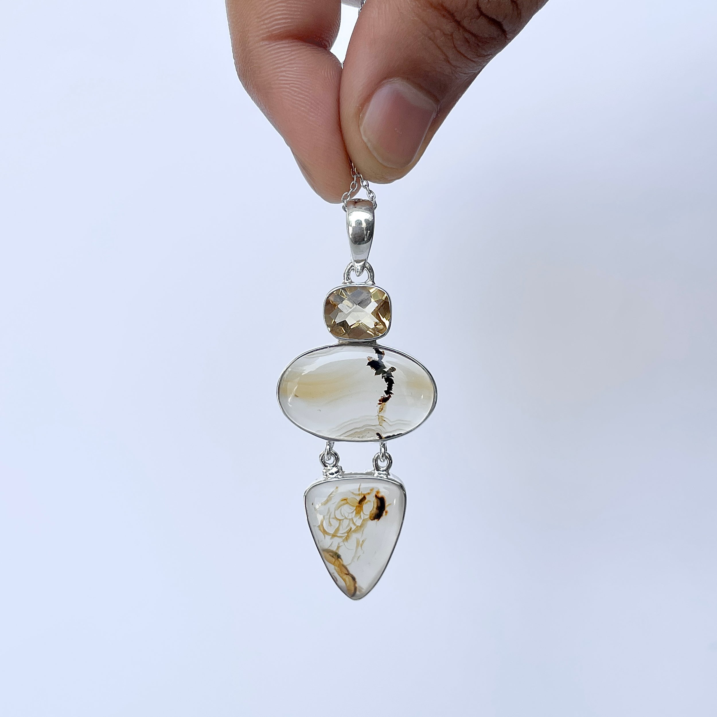 Montana Agate Pendant-(MTA-P-56.)