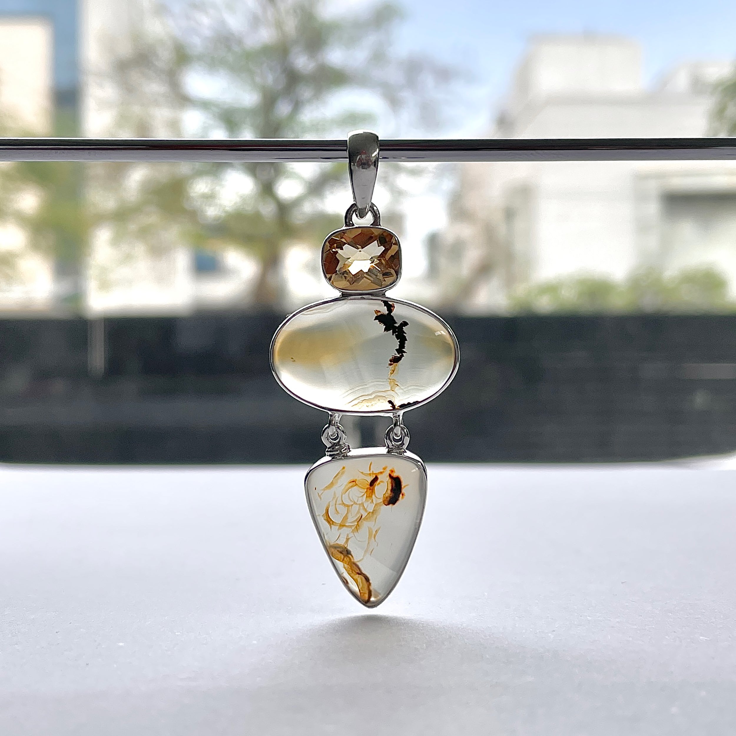 Montana Agate Pendant-(MTA-P-56.)