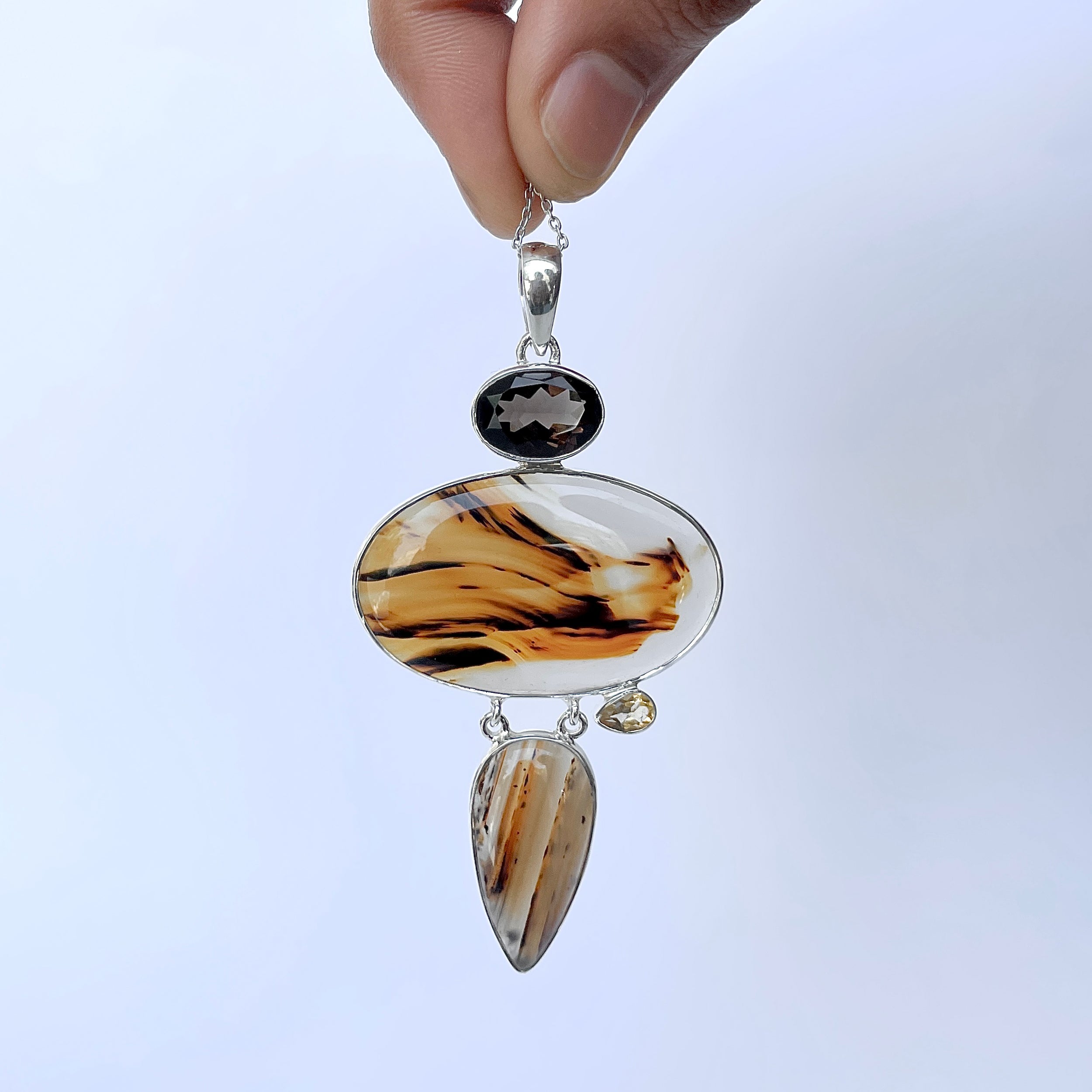 Montana Agate Pendant-(MTA-P-57.)