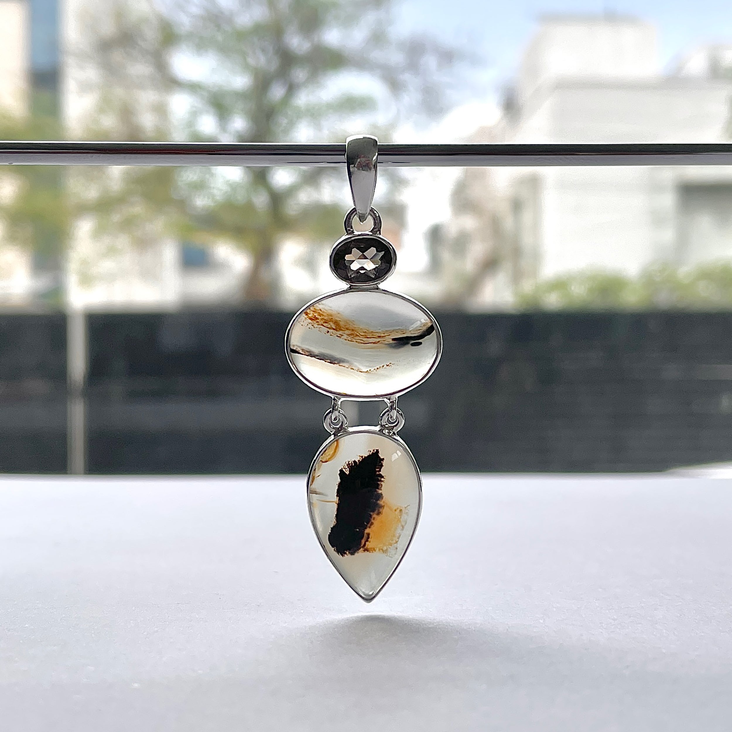 Montana Agate Pendant-(MTA-P-58.)