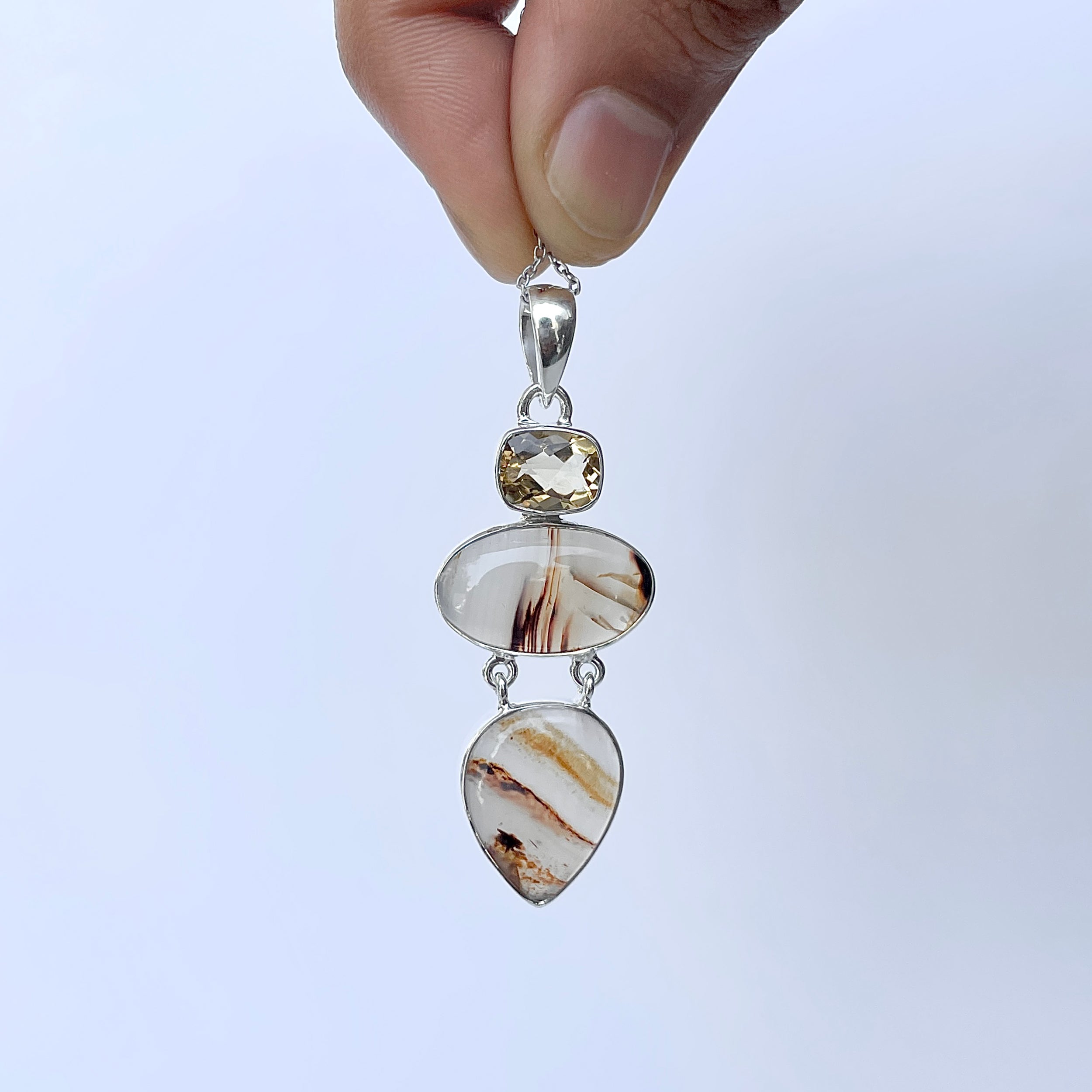 Montana Agate Pendant-(MTA-P-59.)