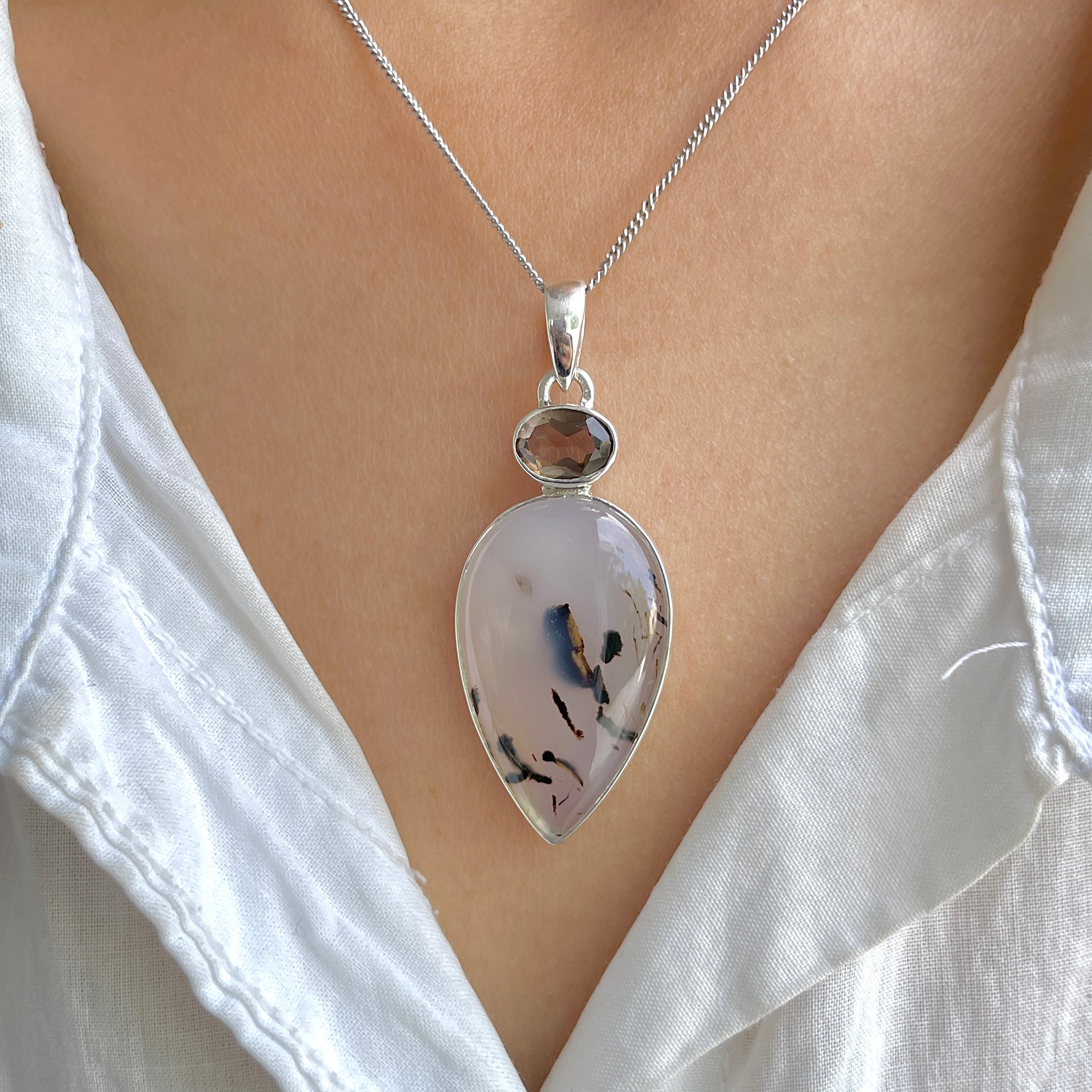 Montana Agate Pendant-(MTA-P-60.)