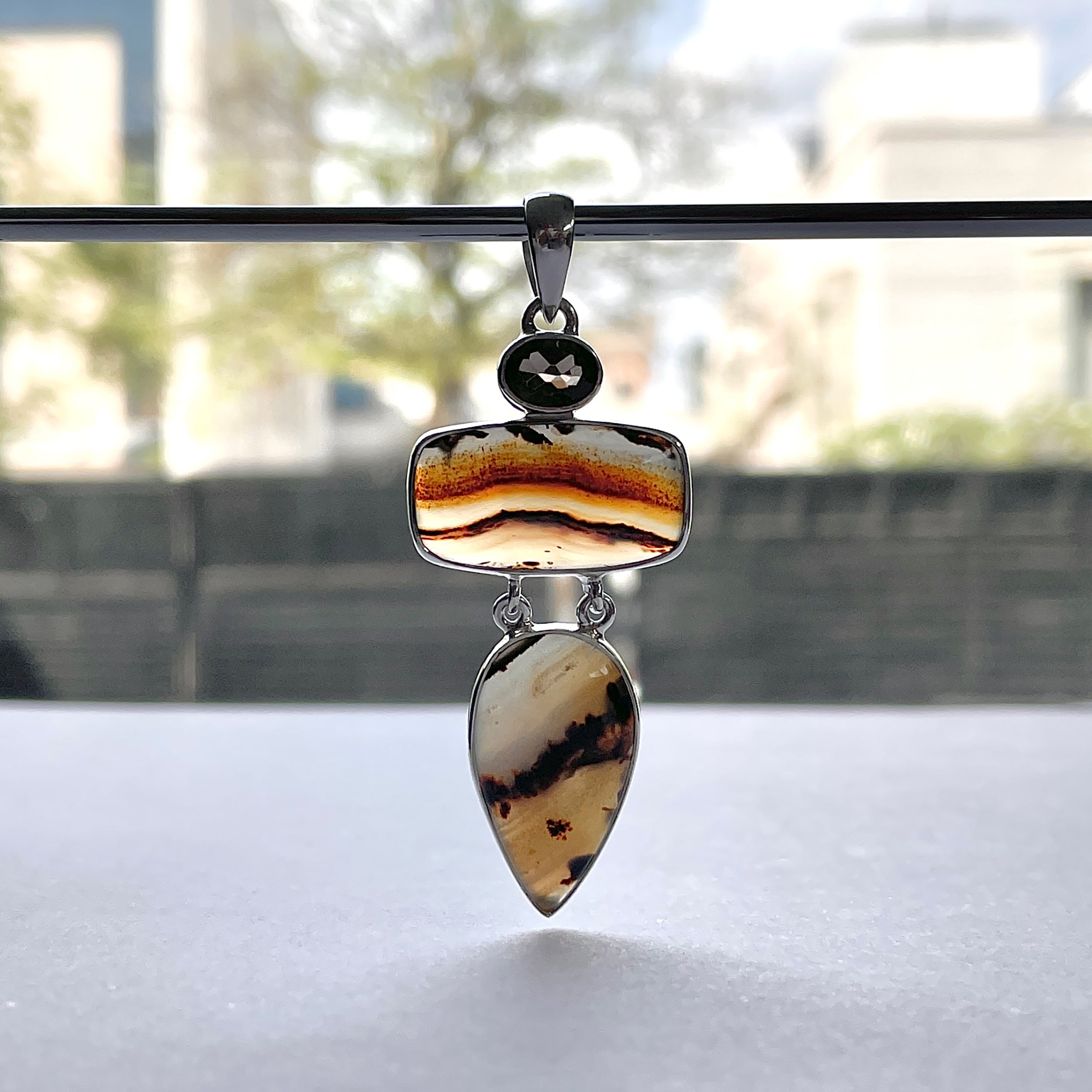 Montana Agate Pendant-(MTA-P-61.)