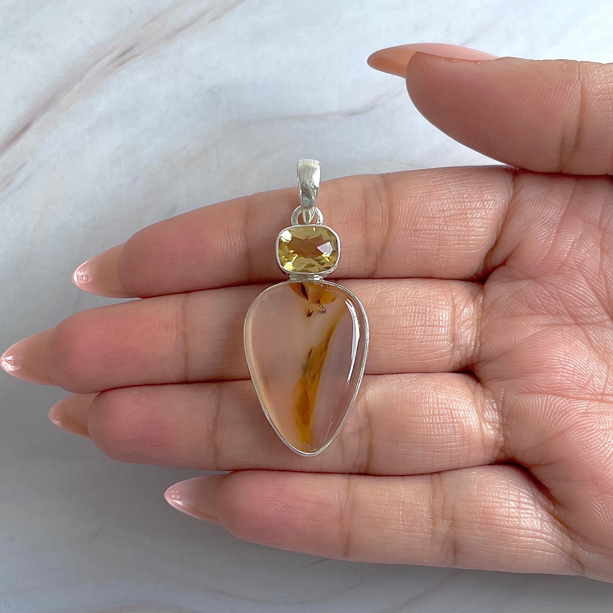 Montana Agate Pendant-(MTA-P-62.)
